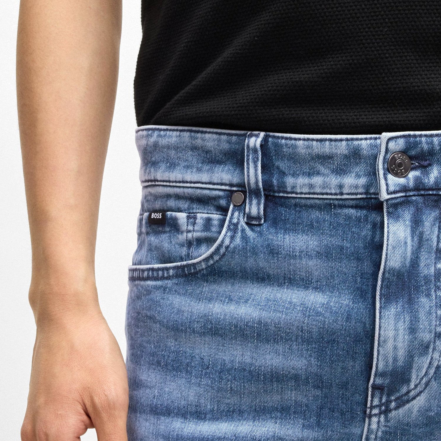 Delaware Slim-Fit Jeans In Blue Stretch Denim - Image 4