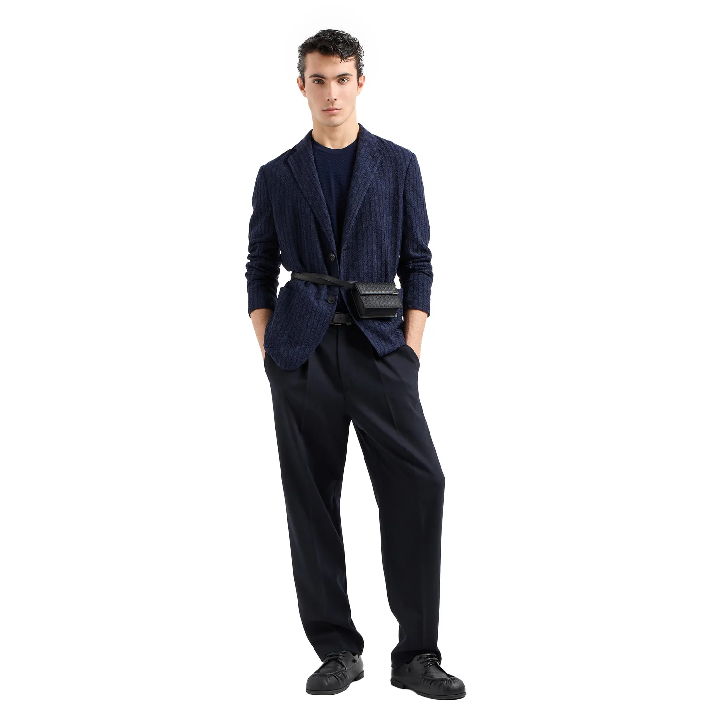 EM000437 AF11920 UB099 BLU ACCIAIO ARMANI MEN BLAZZER - Image 3