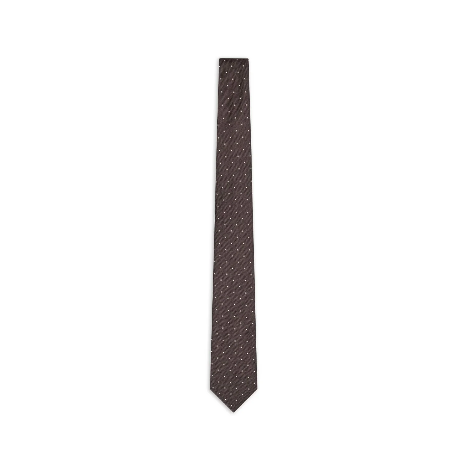 Pure Silk Tie With Mixed Jacquard Pattern - Image 2