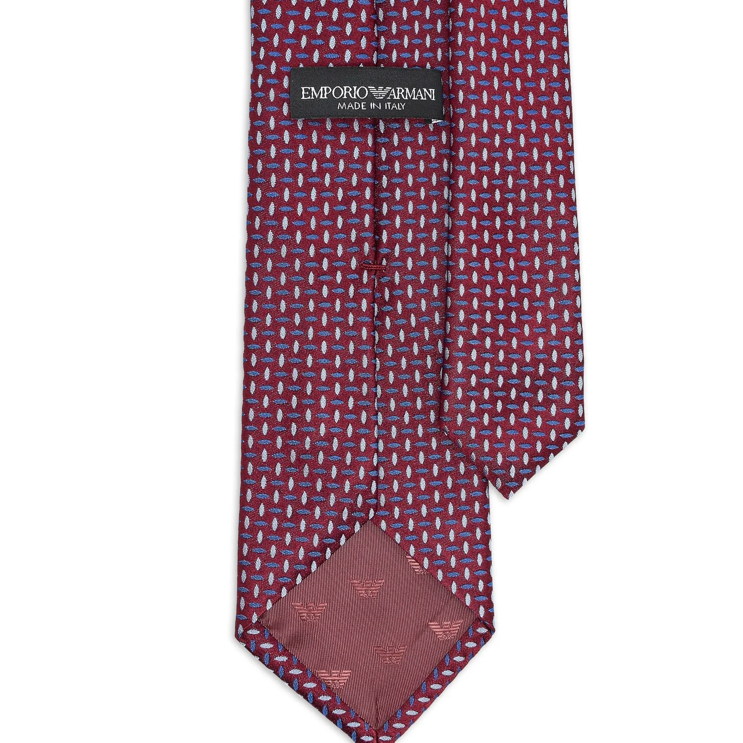 Pure Silk Tie With Jacquard Micro-Pattern - Image 2