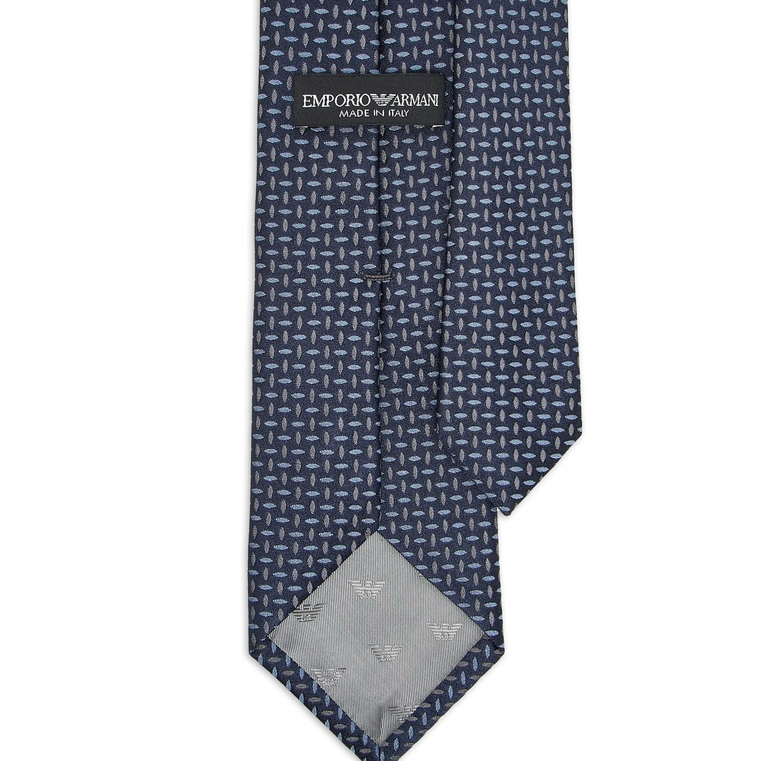 Pure Silk Tie With Jacquard Micro-Pattern - Image 2