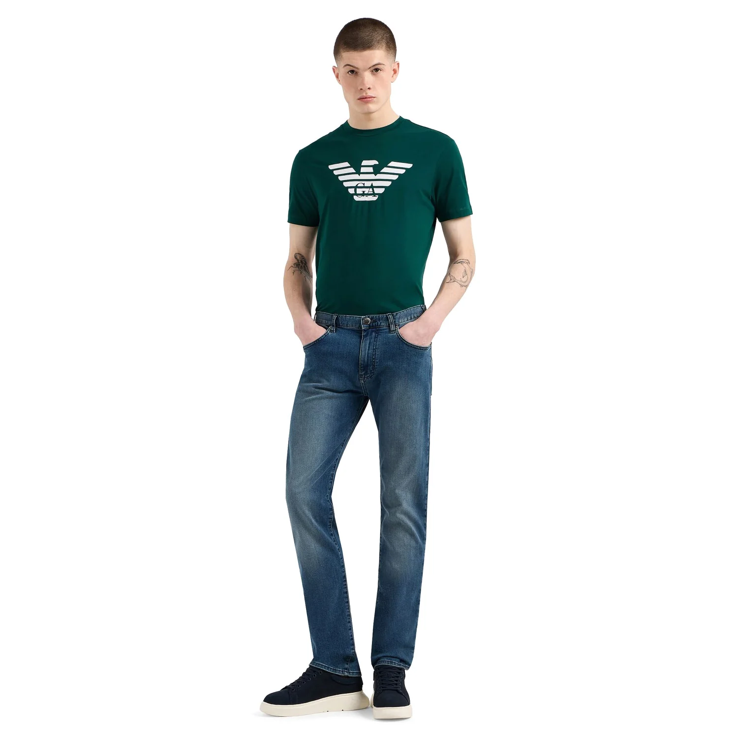 J45 Regular-Fit Jeans In Comfort-Twill Denim - Image 2