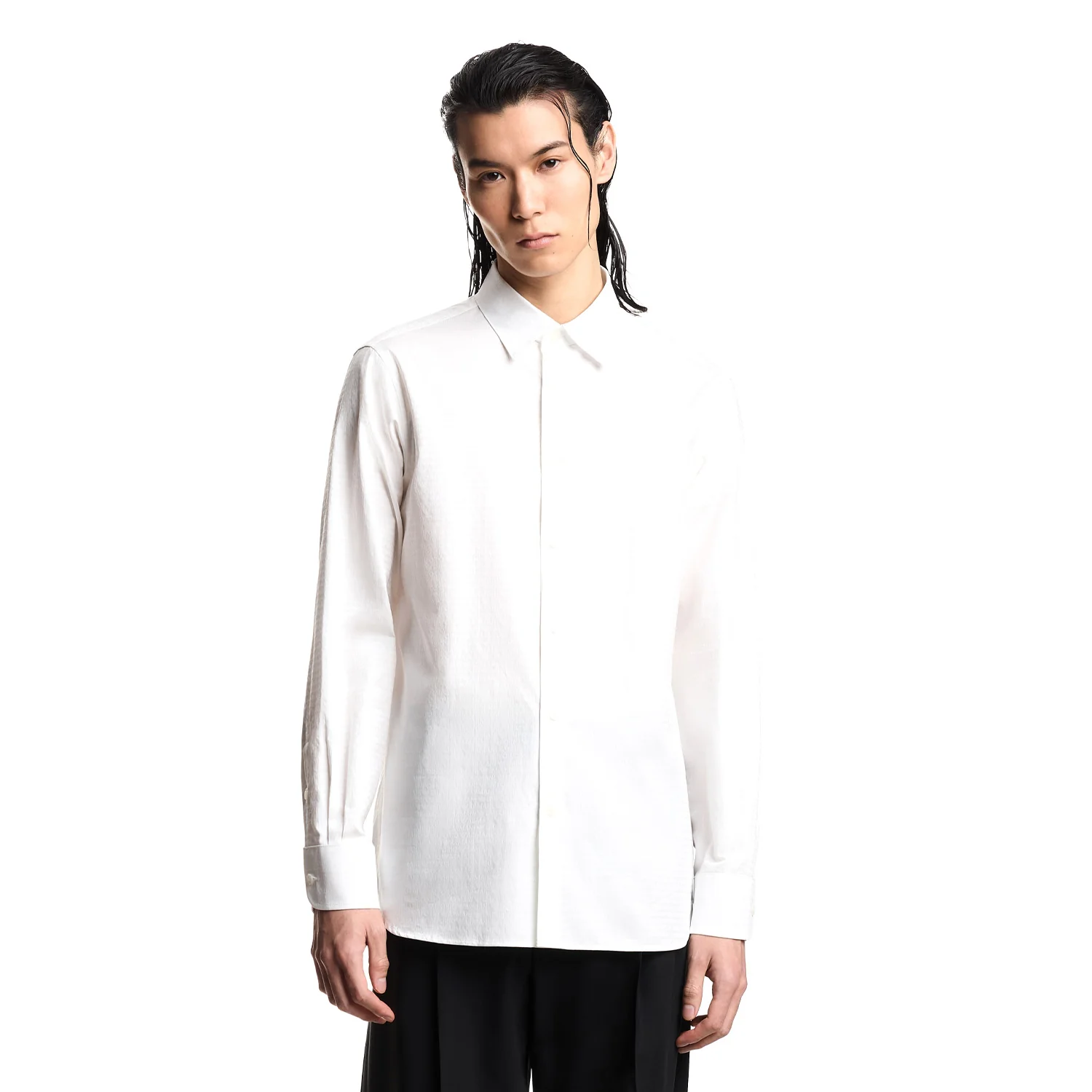 Ea Jacquard Shirt With All-Over Lettering