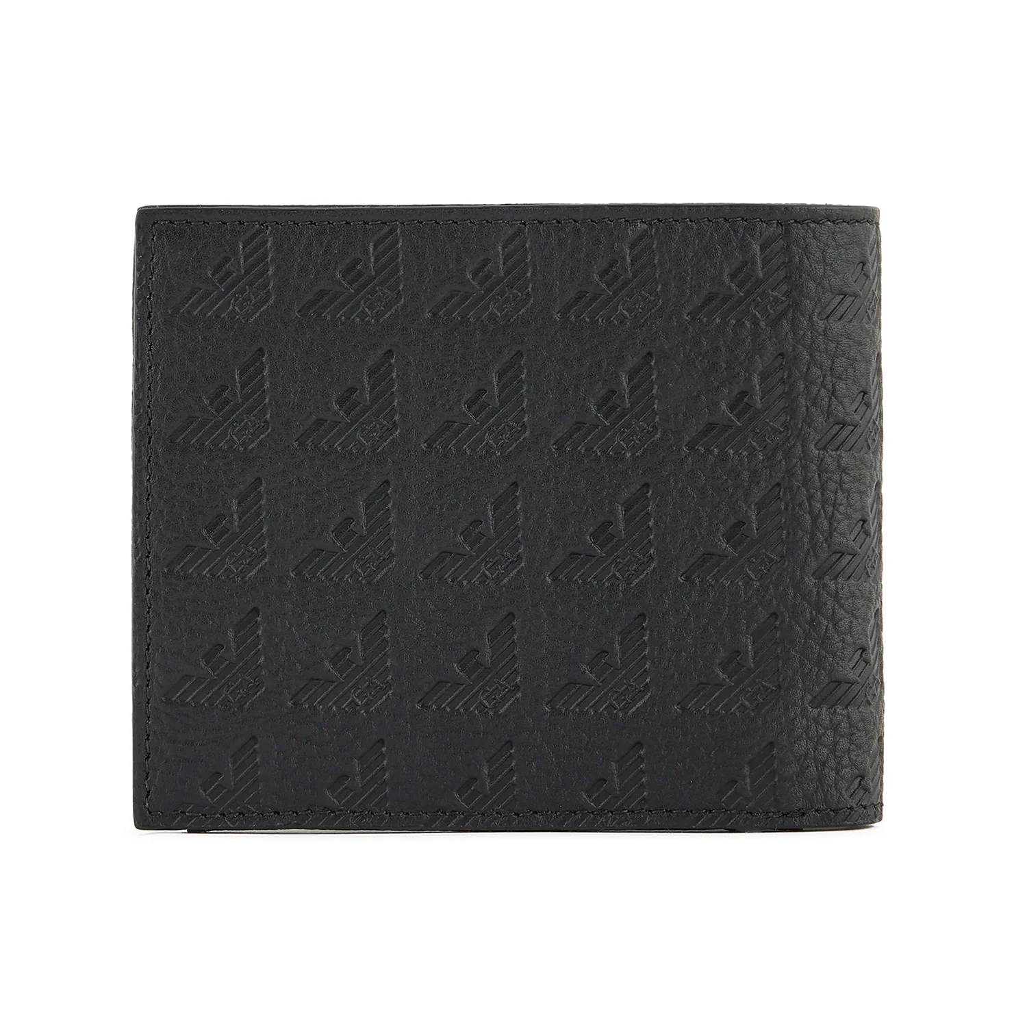 Portafoglio Coin Pocket In Pelle Embossed Eagle All Over - Image 4