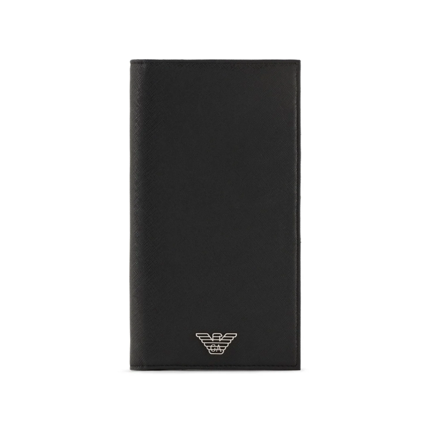 Yen Wallet In Regenerated Saffiano Leather With Asv Eagle Plaque