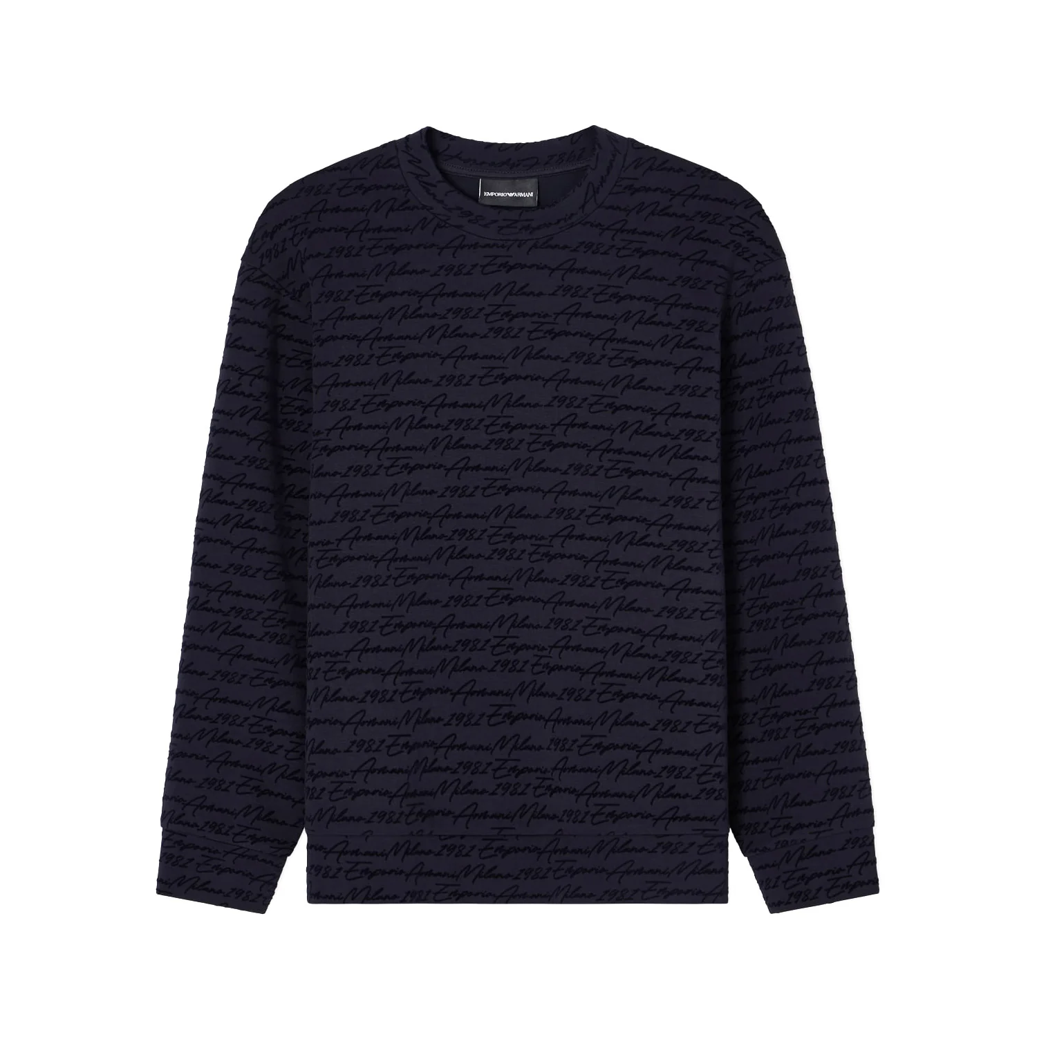 Asv Lyocell-Blend Jersey Sweatshirt With All-Over Flocked Logo