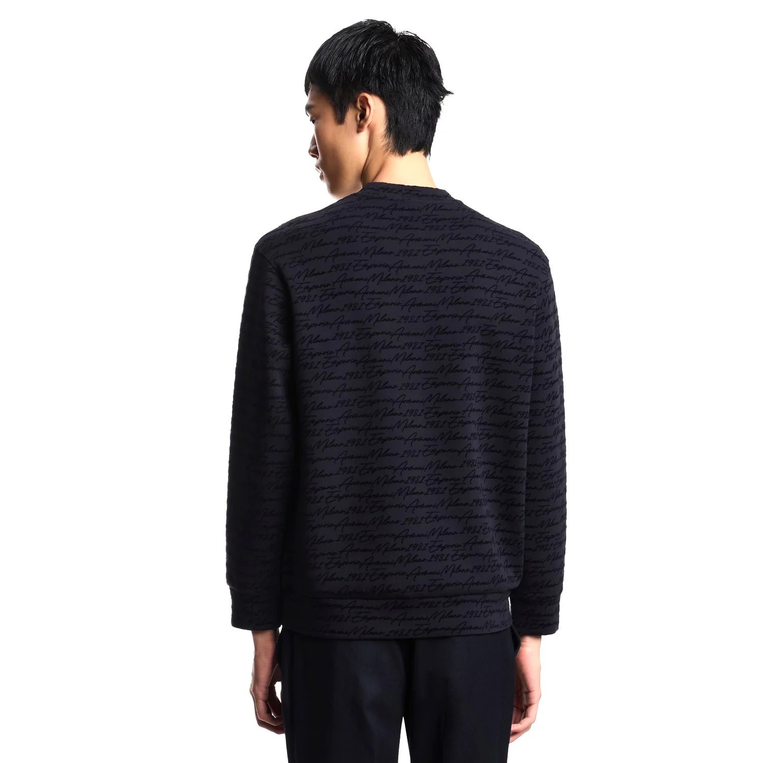 Asv Lyocell-Blend Jersey Sweatshirt With All-Over Flocked Logo - Image 3