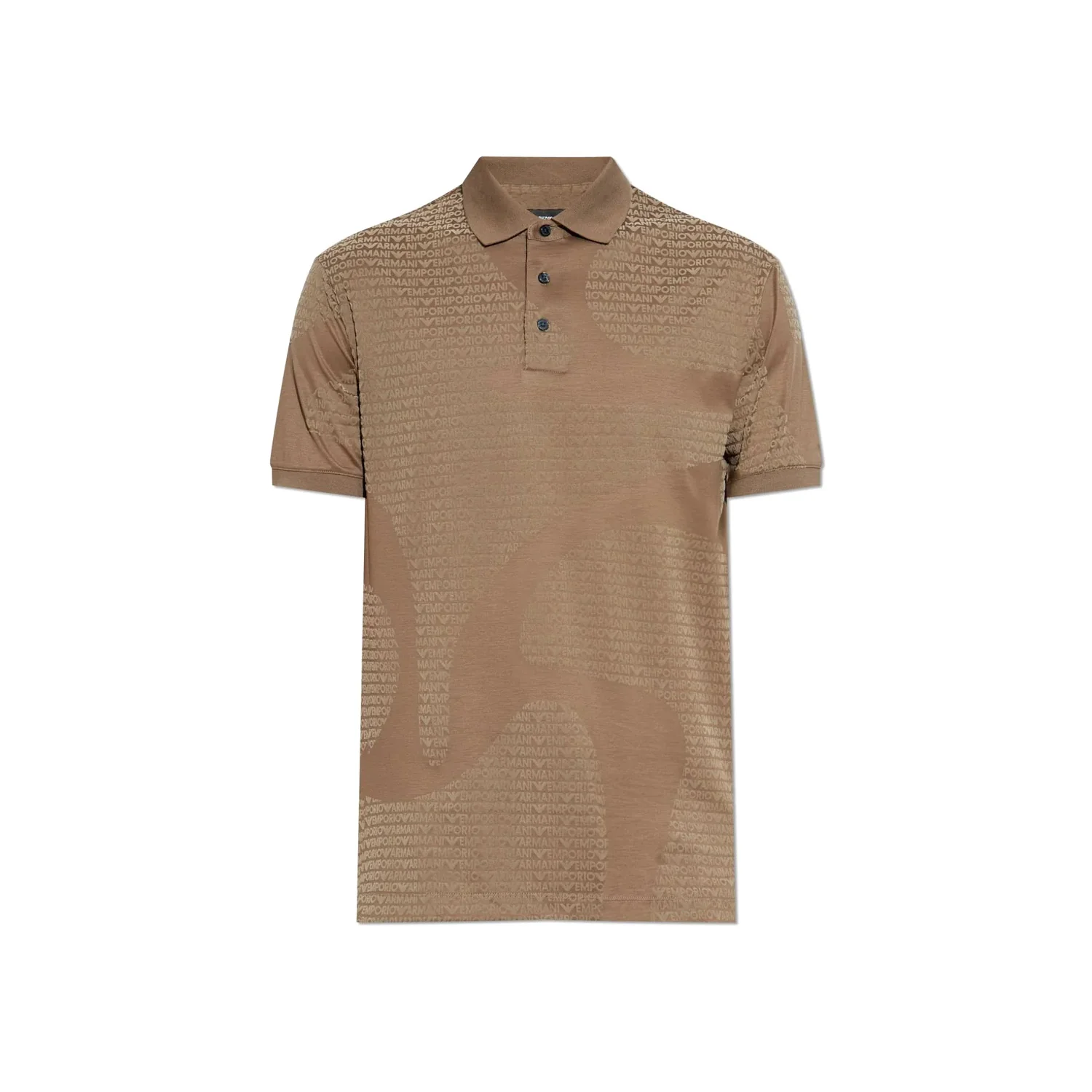 Asv Lyocell-Blend Jersey Polo Shirt With All-Over Flocked Logo