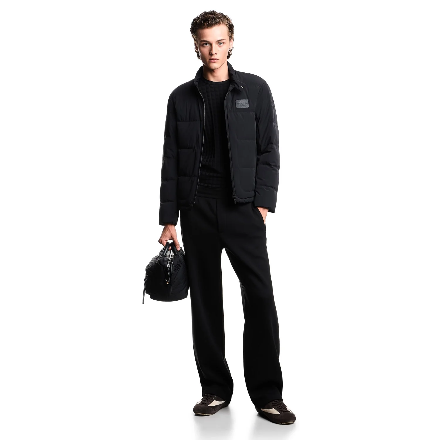 Quilted Spandex Nylon Down Jacket - Image 2
