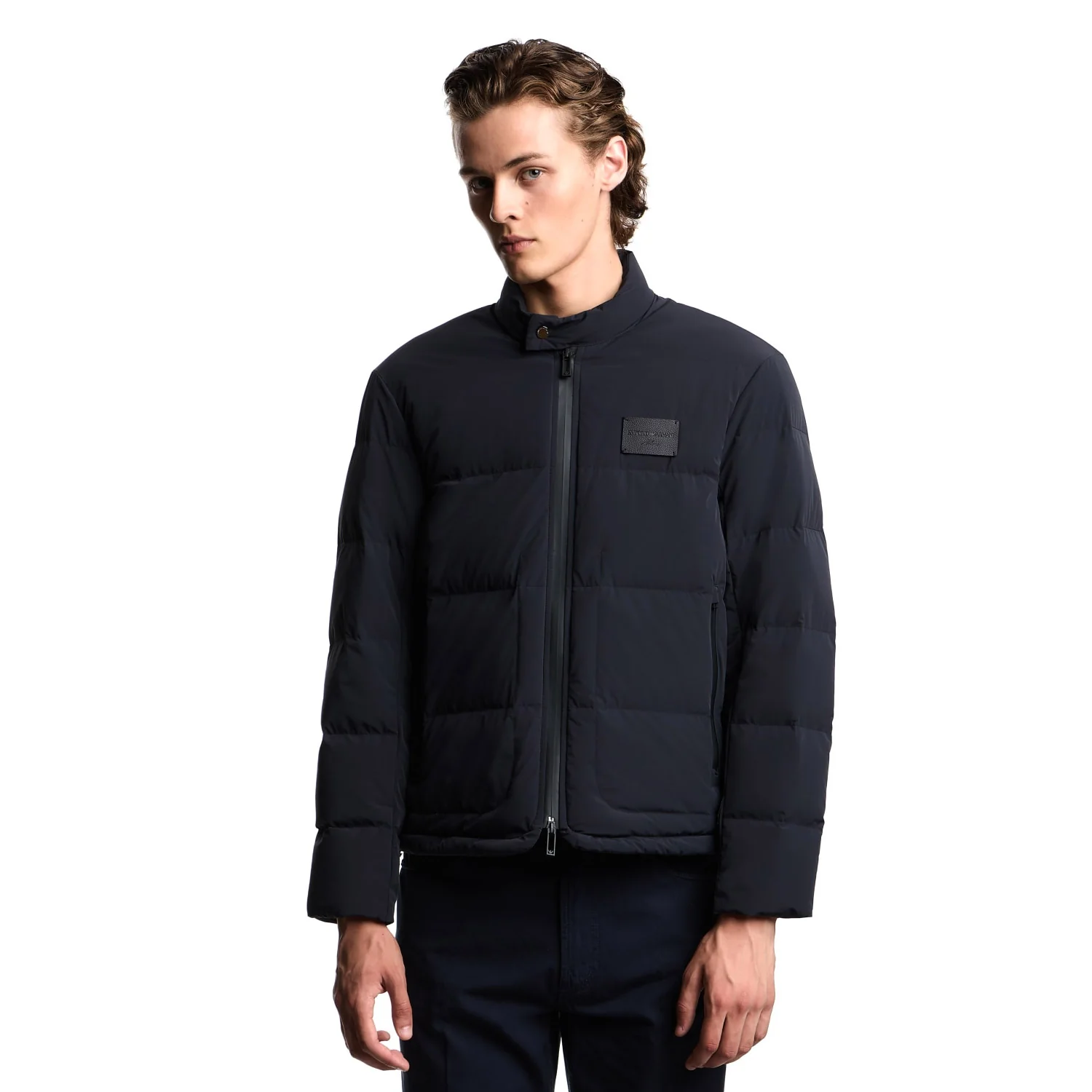 Quilted Spandex Nylon Down Jacket - Image 3