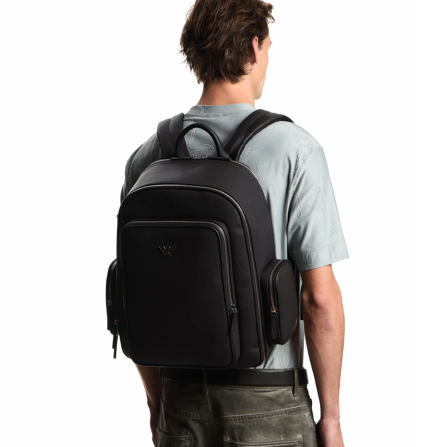 Ea Asv Regenerated Saffiano Backpack - Image 4