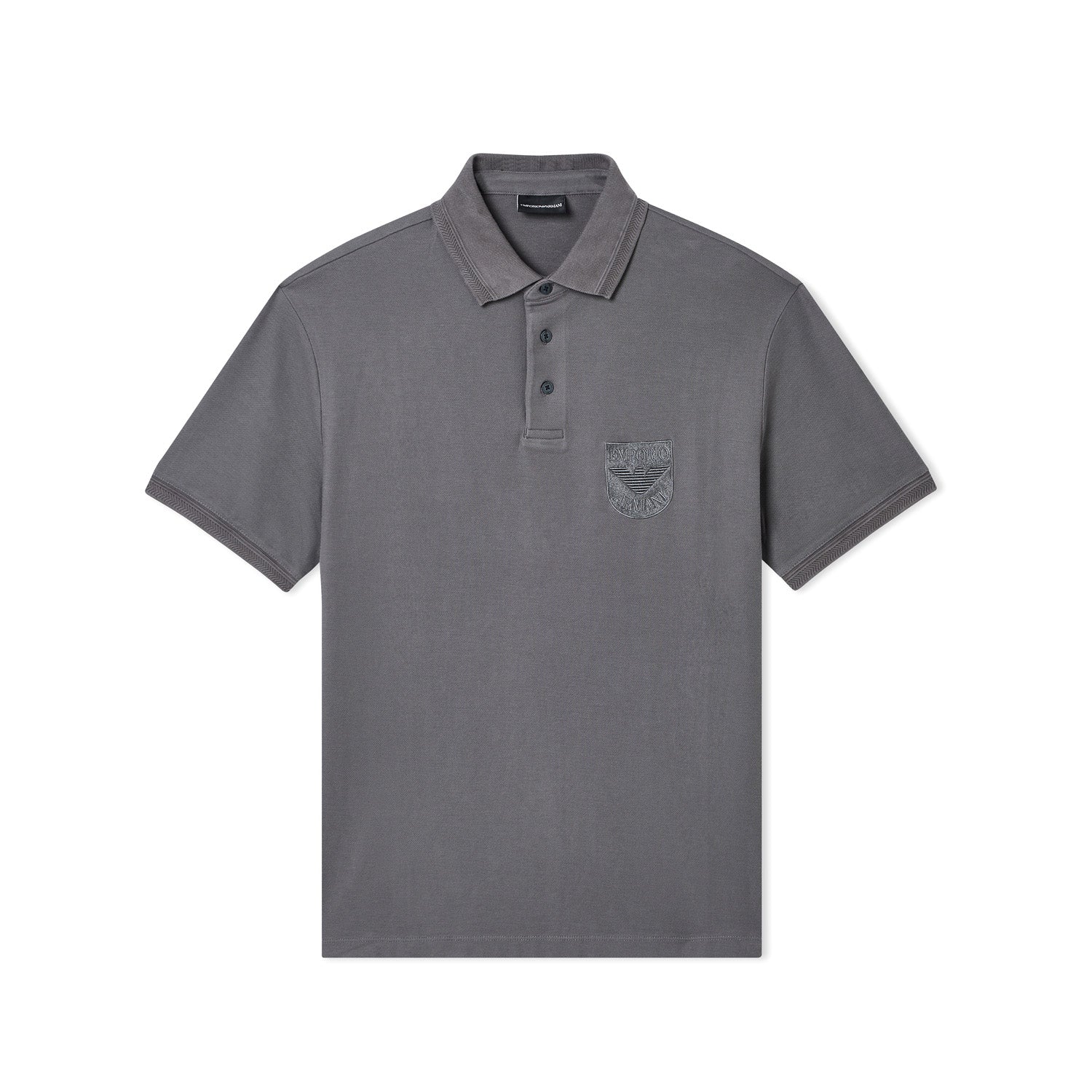 Ea Piqué Polo Shirt With Shield Embroidery