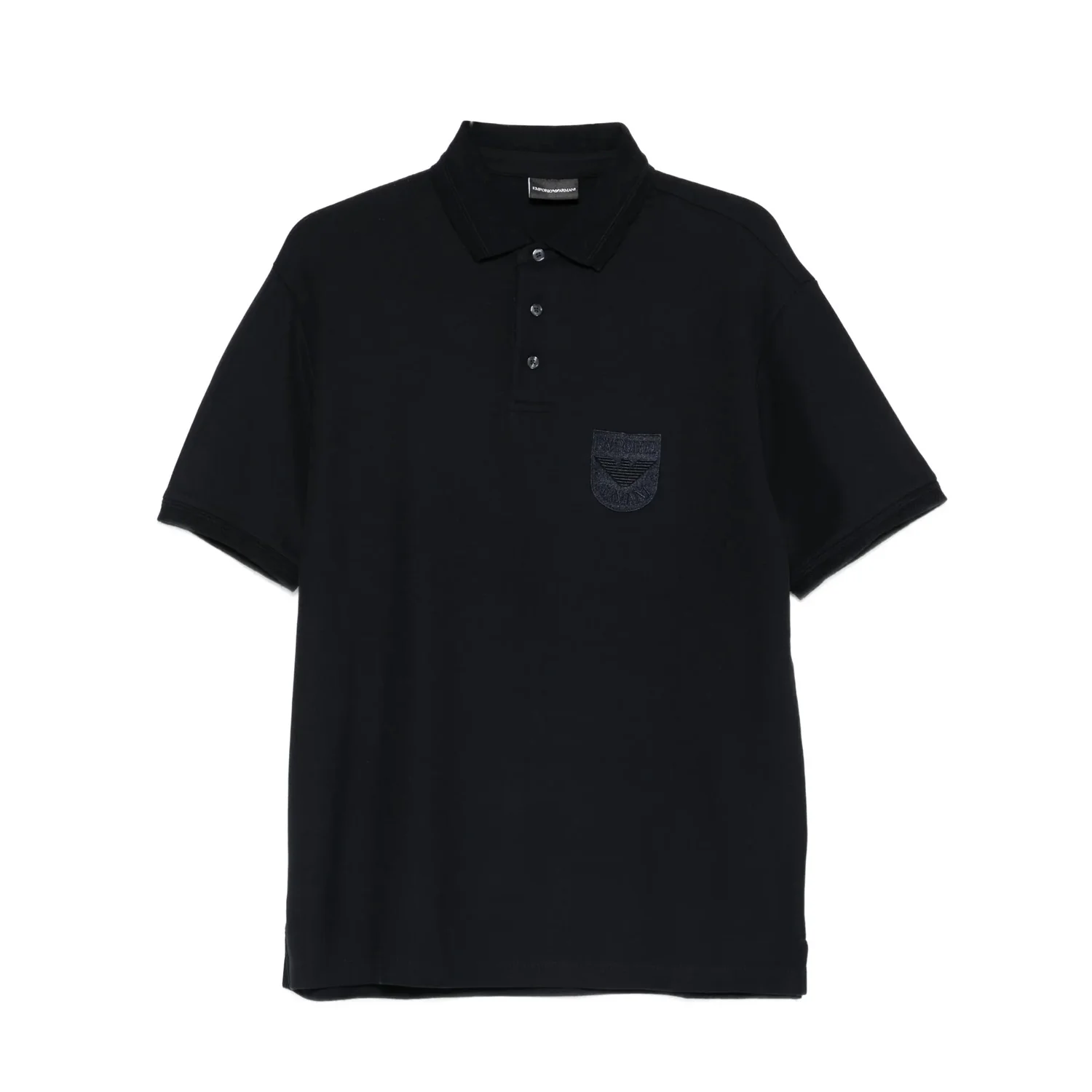 Ea Piqué Polo Shirt With Shield Embroidery