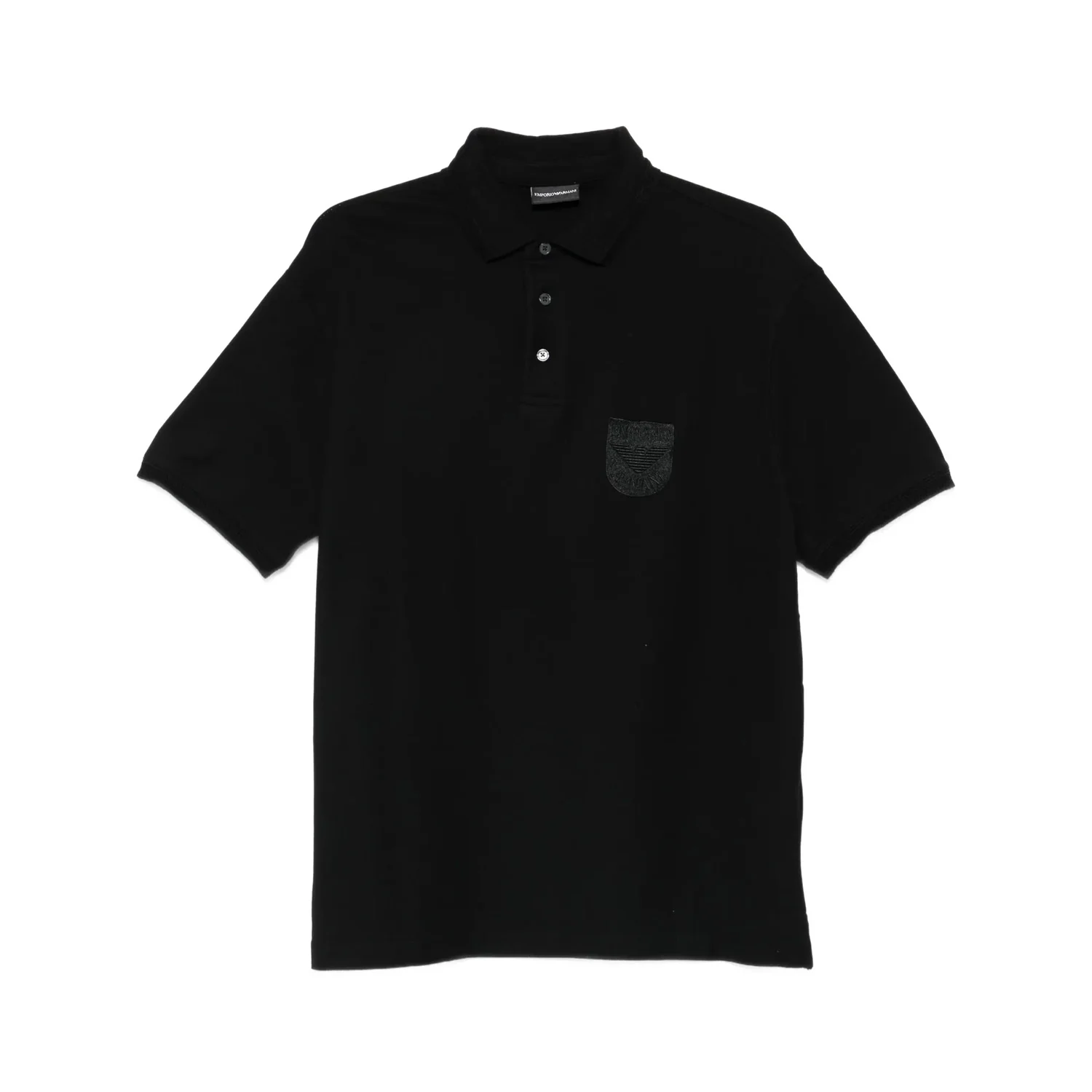 Ea Piqué Polo Shirt With Shield Embroidery