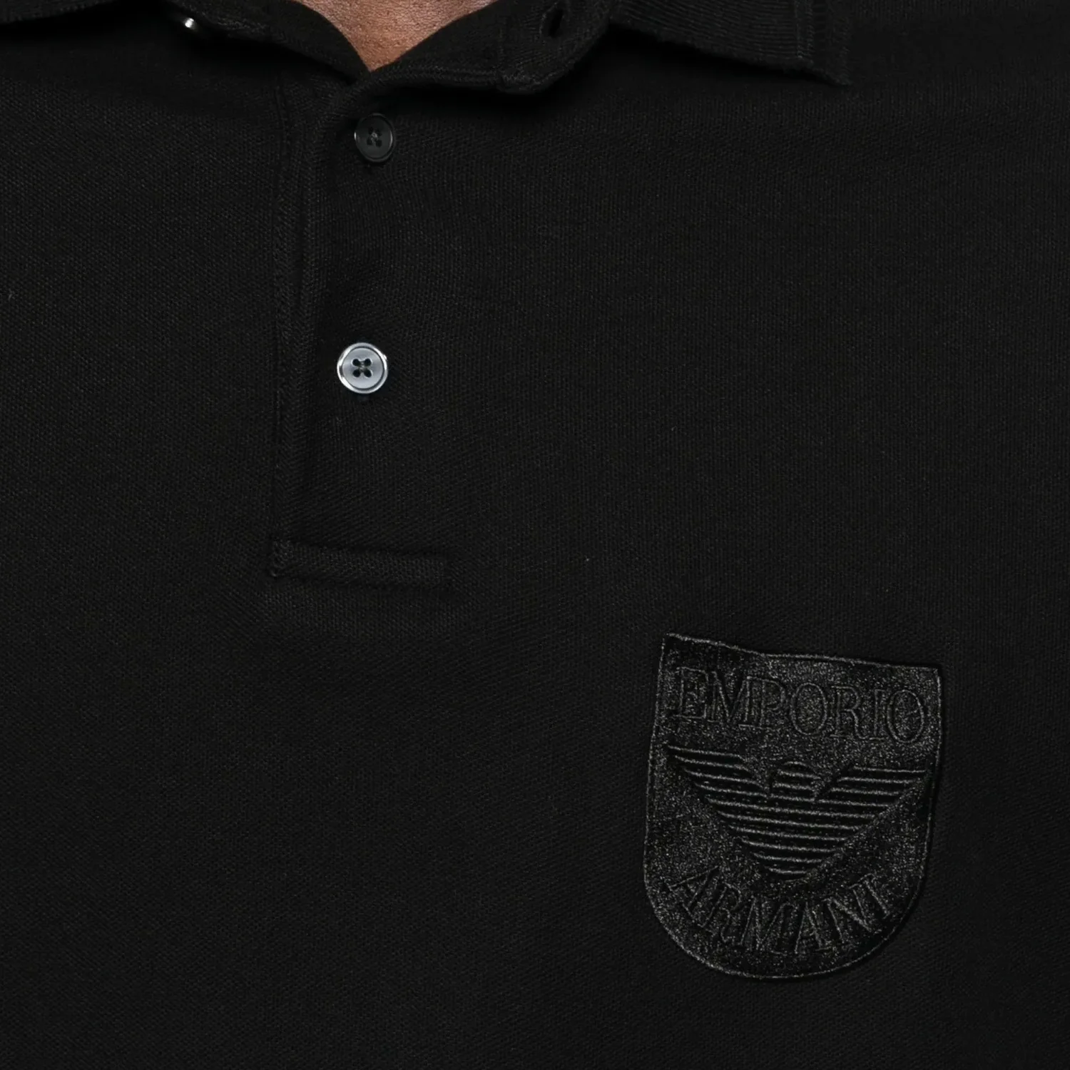 Ea Piqué Polo Shirt With Shield Embroidery - Image 4