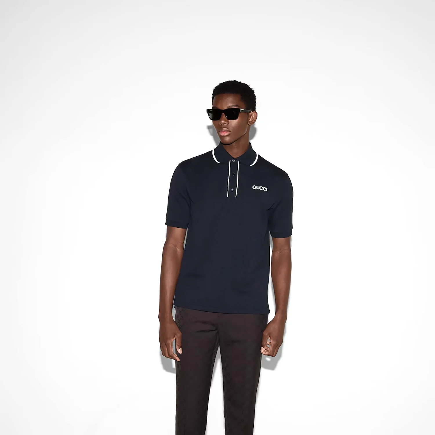 Embroidered Cotton Piquet Polo Shirt - Image 2