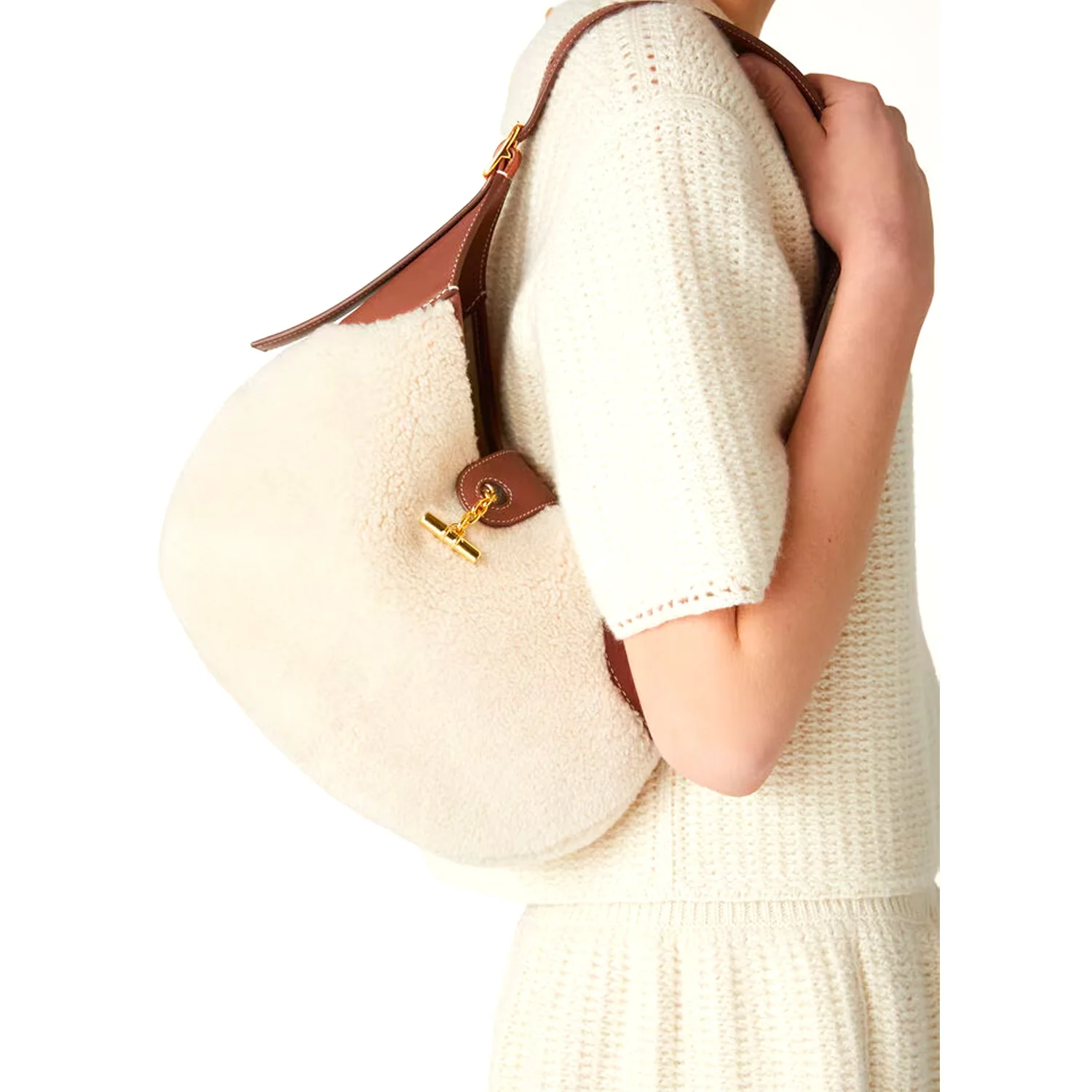 Loro Piana Medium Bobbin Bag  Cashfur - Image 4