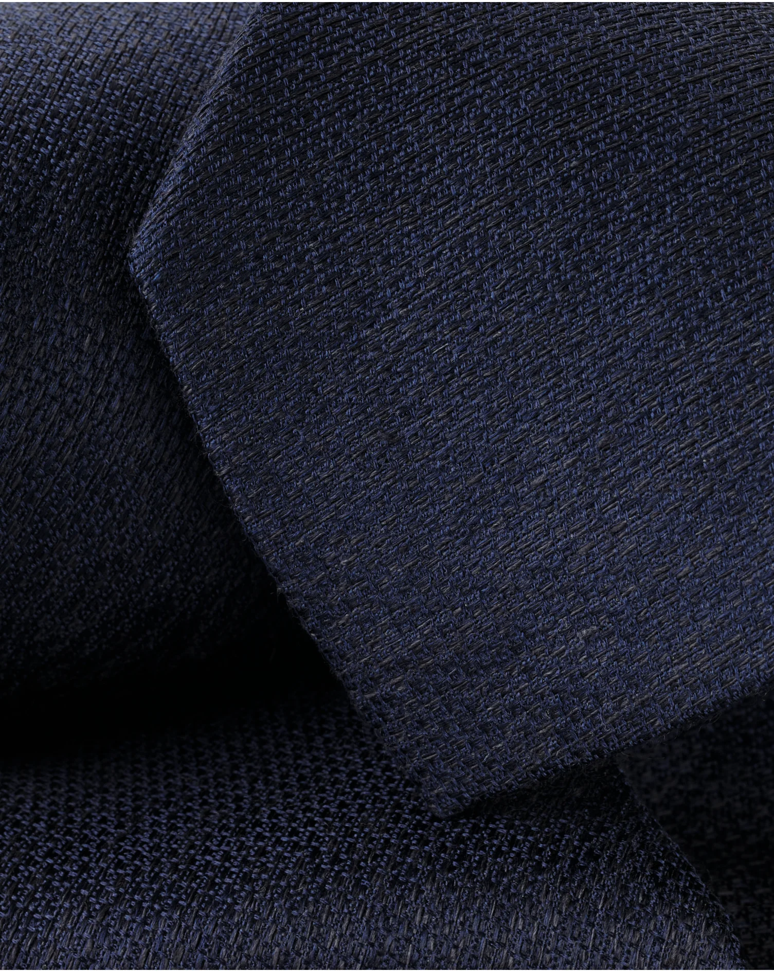 FRENCH BLUE SILK LINEN TIE - Image 2