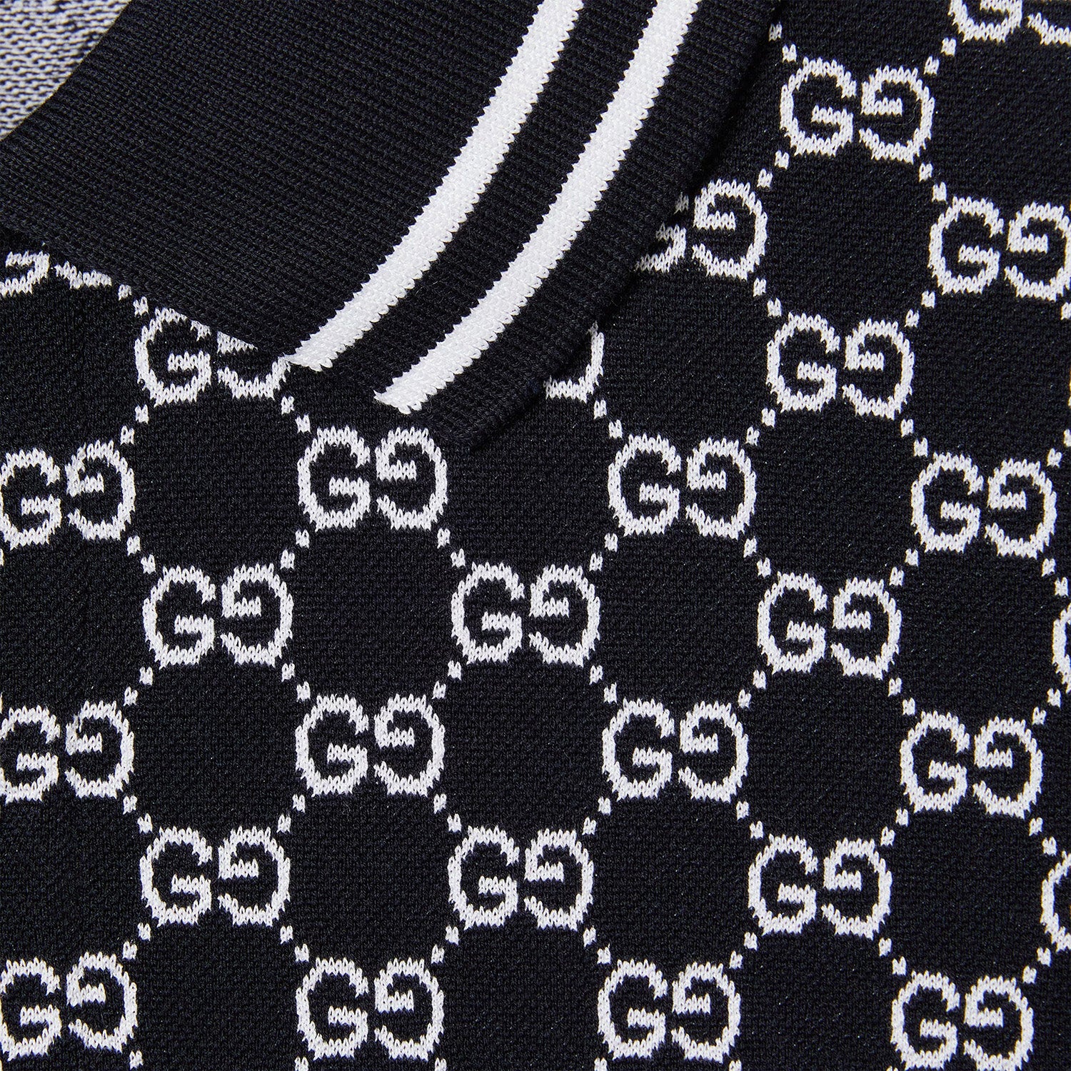 Gg Cotton Piquet Jacquard Polo Shirt - Image 6