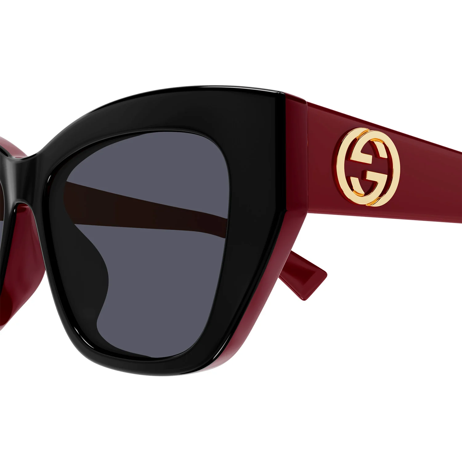 EMBLEM Oversize squared cat-eye Flat GG interlocking logo - Image 3