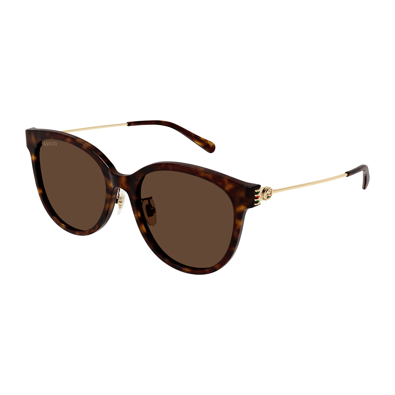 Emblem Oversize Rounded Cat-Eye Shape
