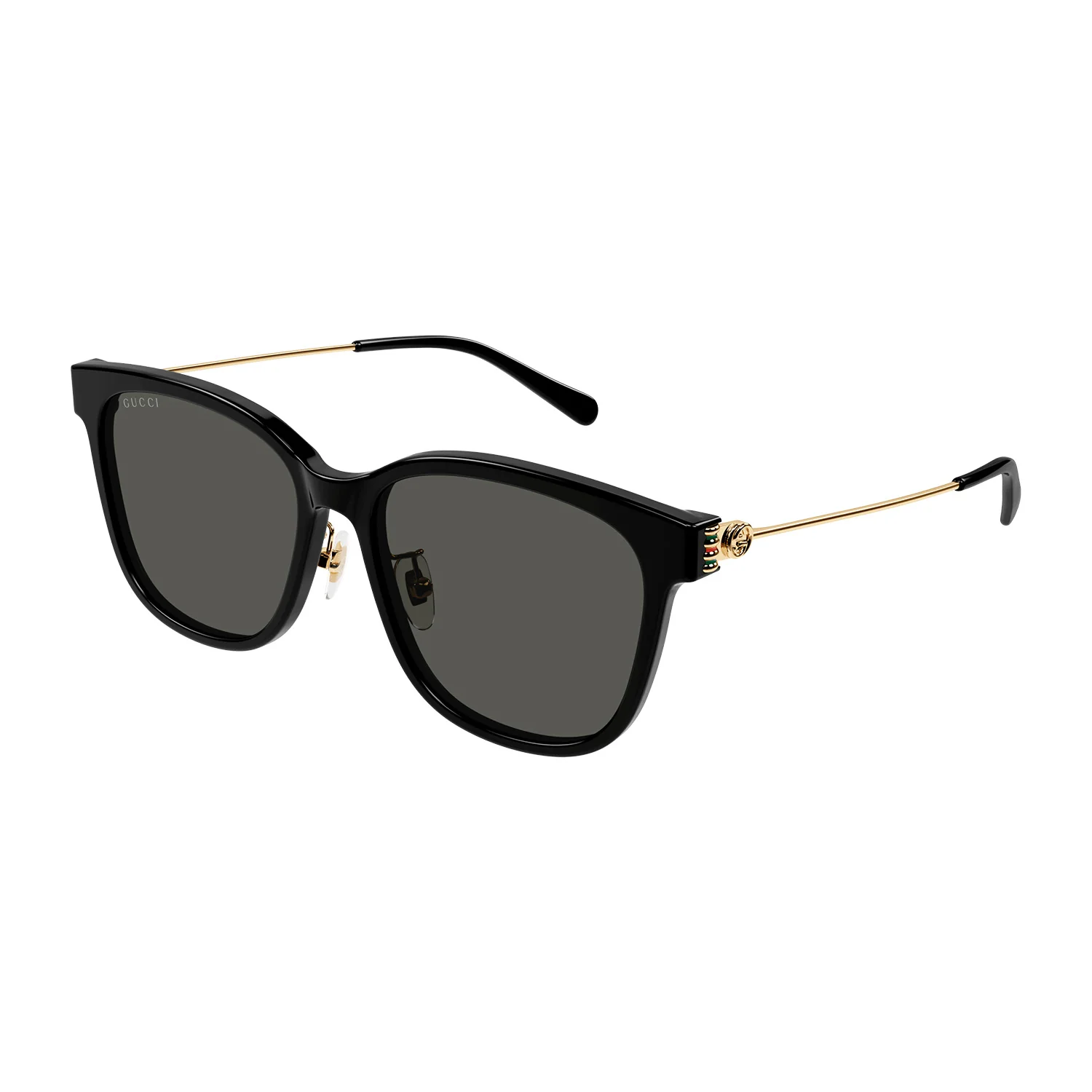 Emblem Oversize Squared Cat-Eye Shape