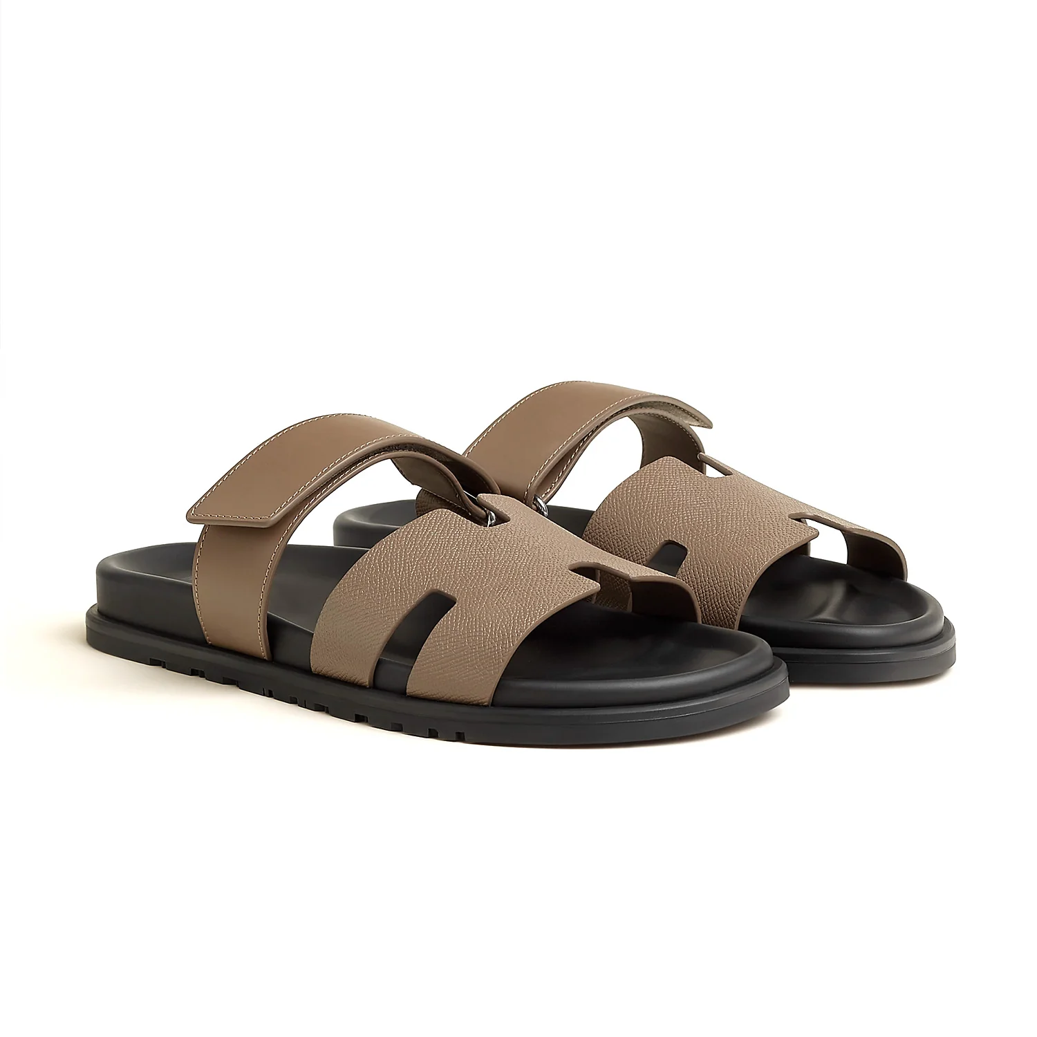 HERMES Chypre sandal Epsom calfskin