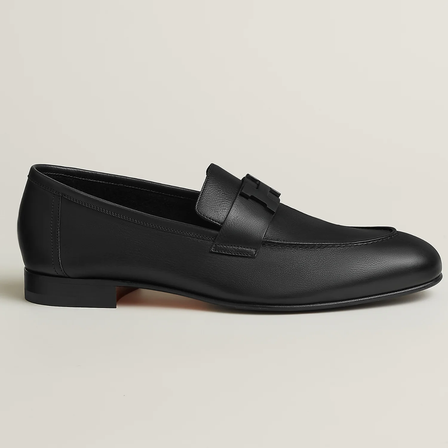 PARIS LOAFER SMOOTH LEATHER BLACK BUCKLE - Image 3