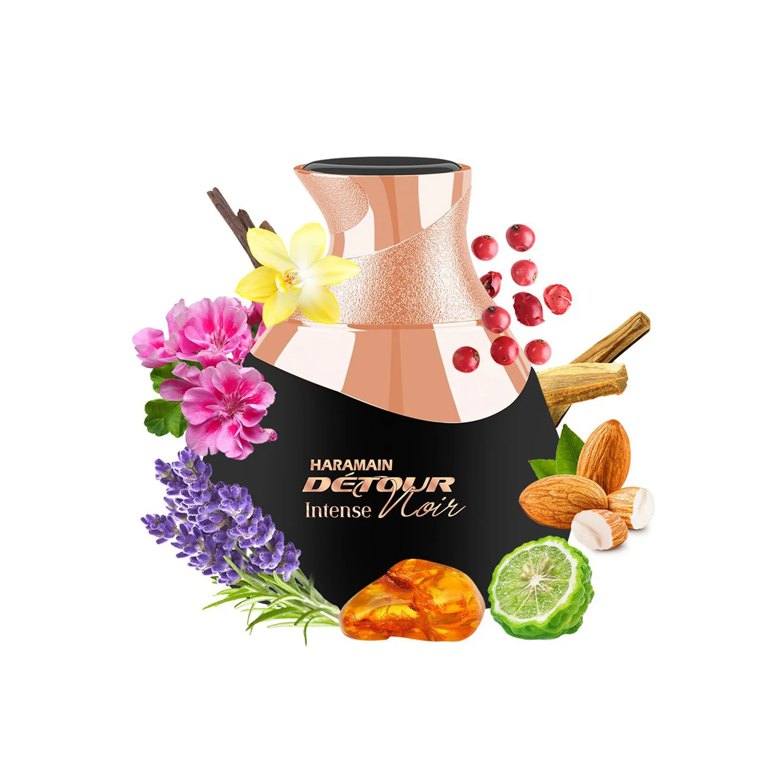 HARAMAIN DETOUR NOIR INTENSE EDP 100ML - Image 3