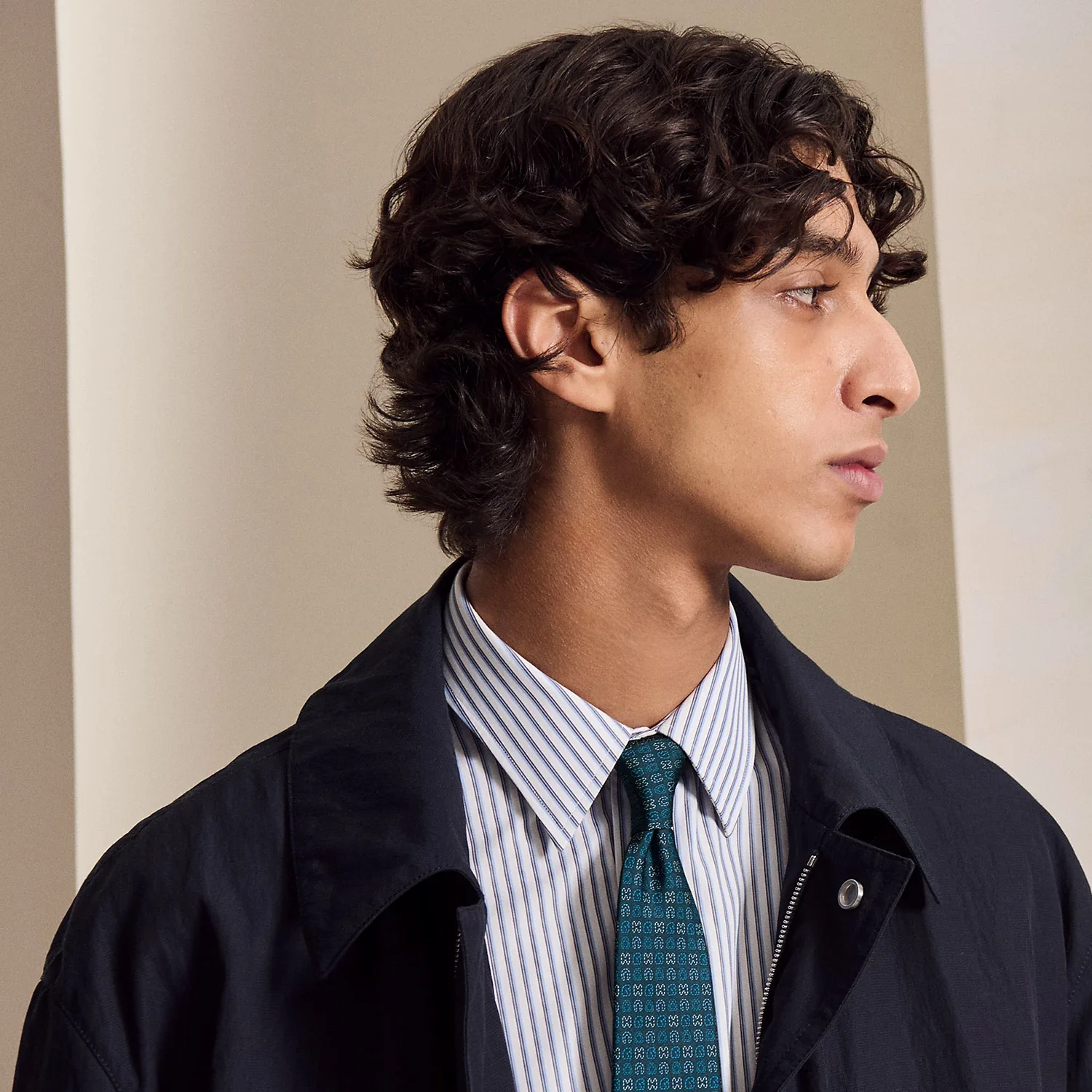 Hermes Couture Sellier Tie - Image 2
