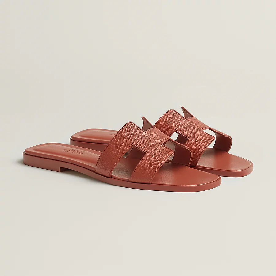 HERMES ORAAN LADIES SANDALS ORANGE