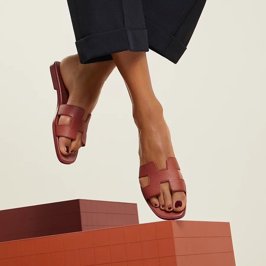 HERMES ORAAN LADIES SANDALS ORANGE - Image 3