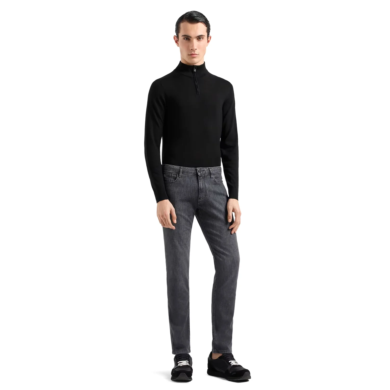 J06 Worn-Effect Wash, Slim-Fit, 8 Oz Denim Jeans - Image 2