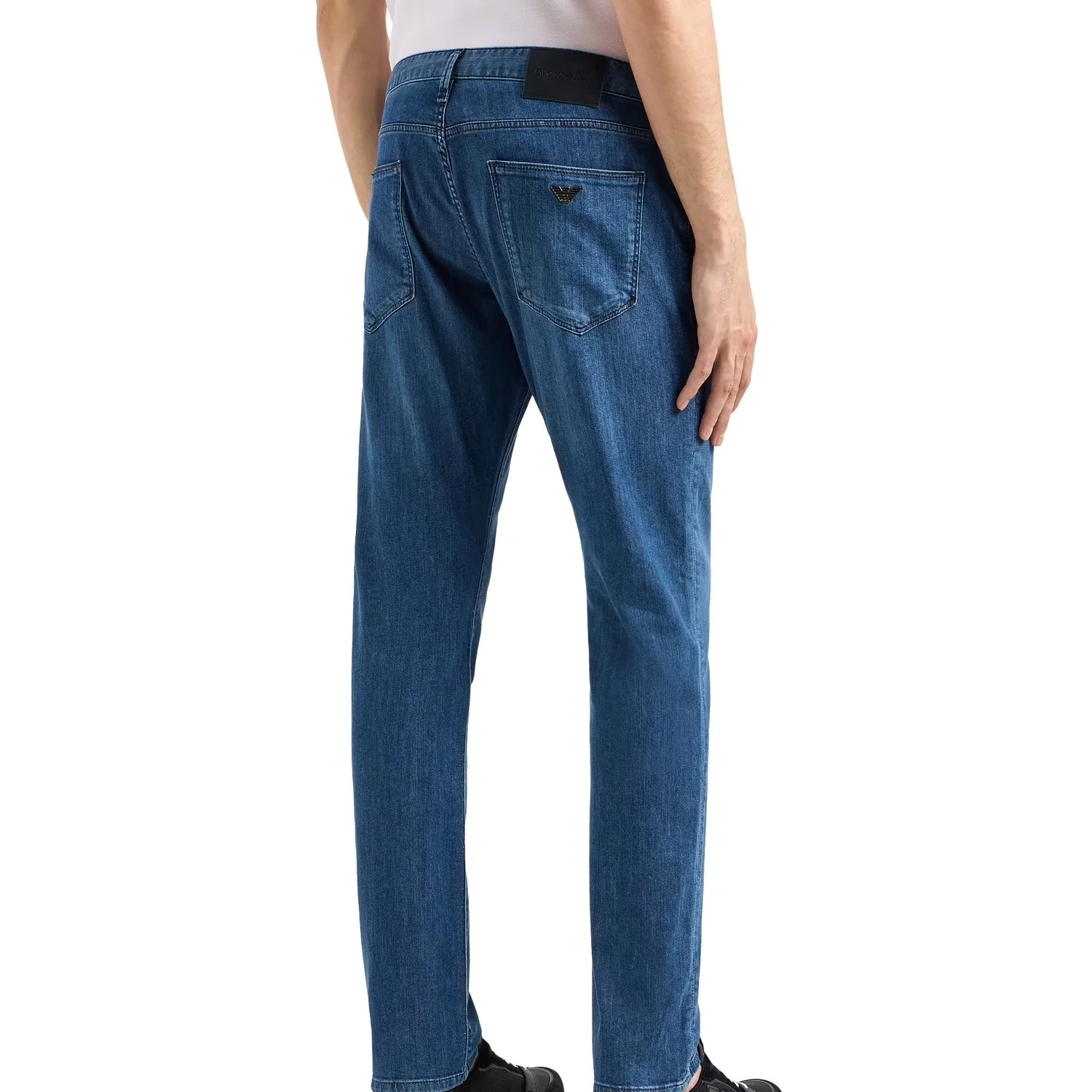 J06 Worn-Effect Wash, Slim-Fit, 8 Oz Denim Jeans - Image 3