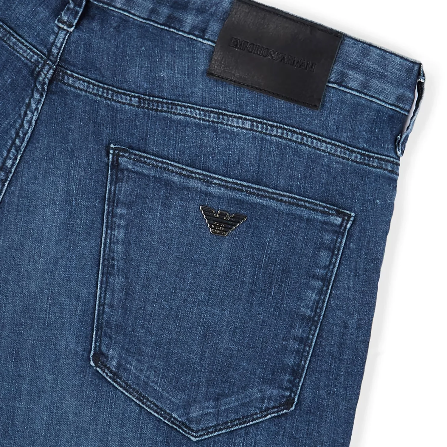 J06 Worn-Effect Wash, Slim-Fit, 8 Oz Denim Jeans - Image 4