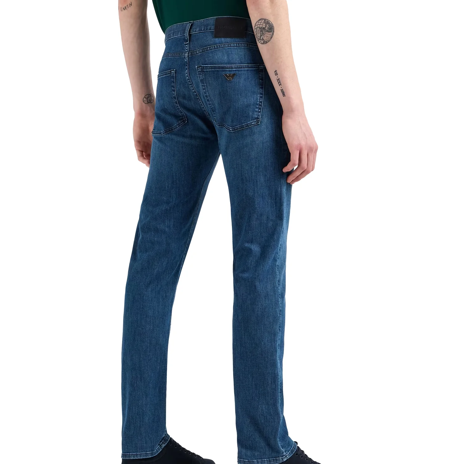 J45 Regular-Fit, Worn-Wash 8 Oz Denim Jeans - Image 3