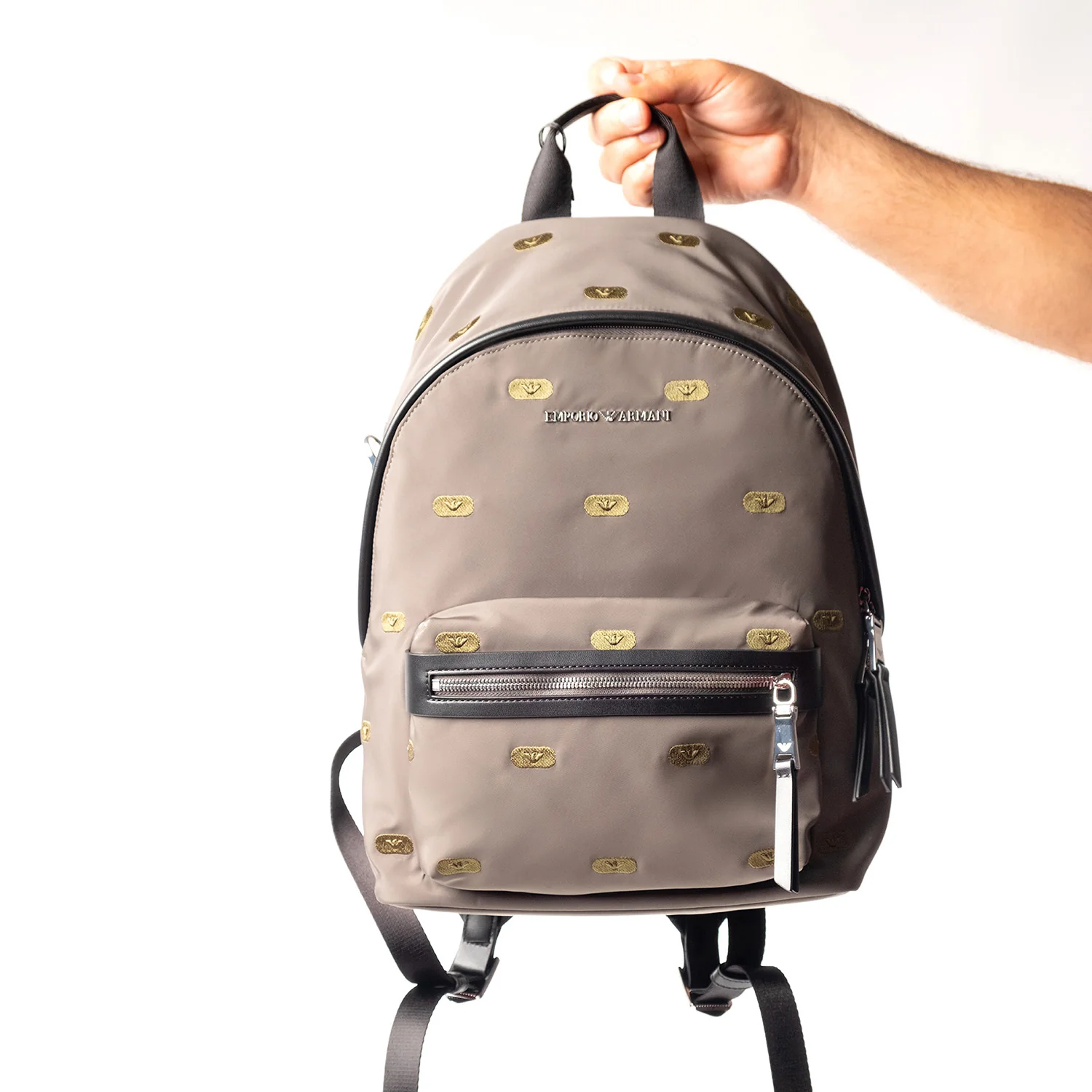 Jacquard Backpack With All-Over Lettering - Image 3