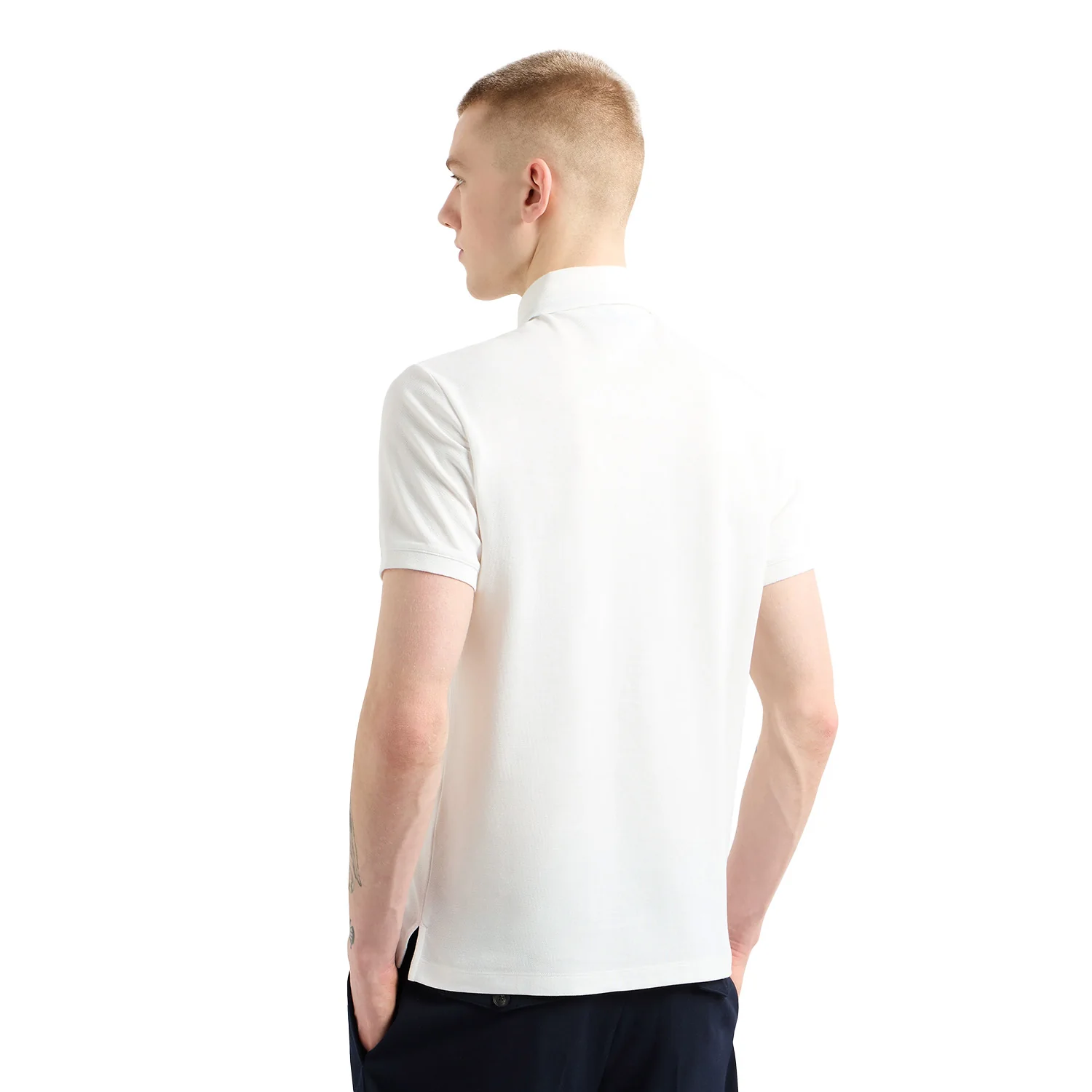 Jersey Polo Shirt With Logo Collar - Image 3