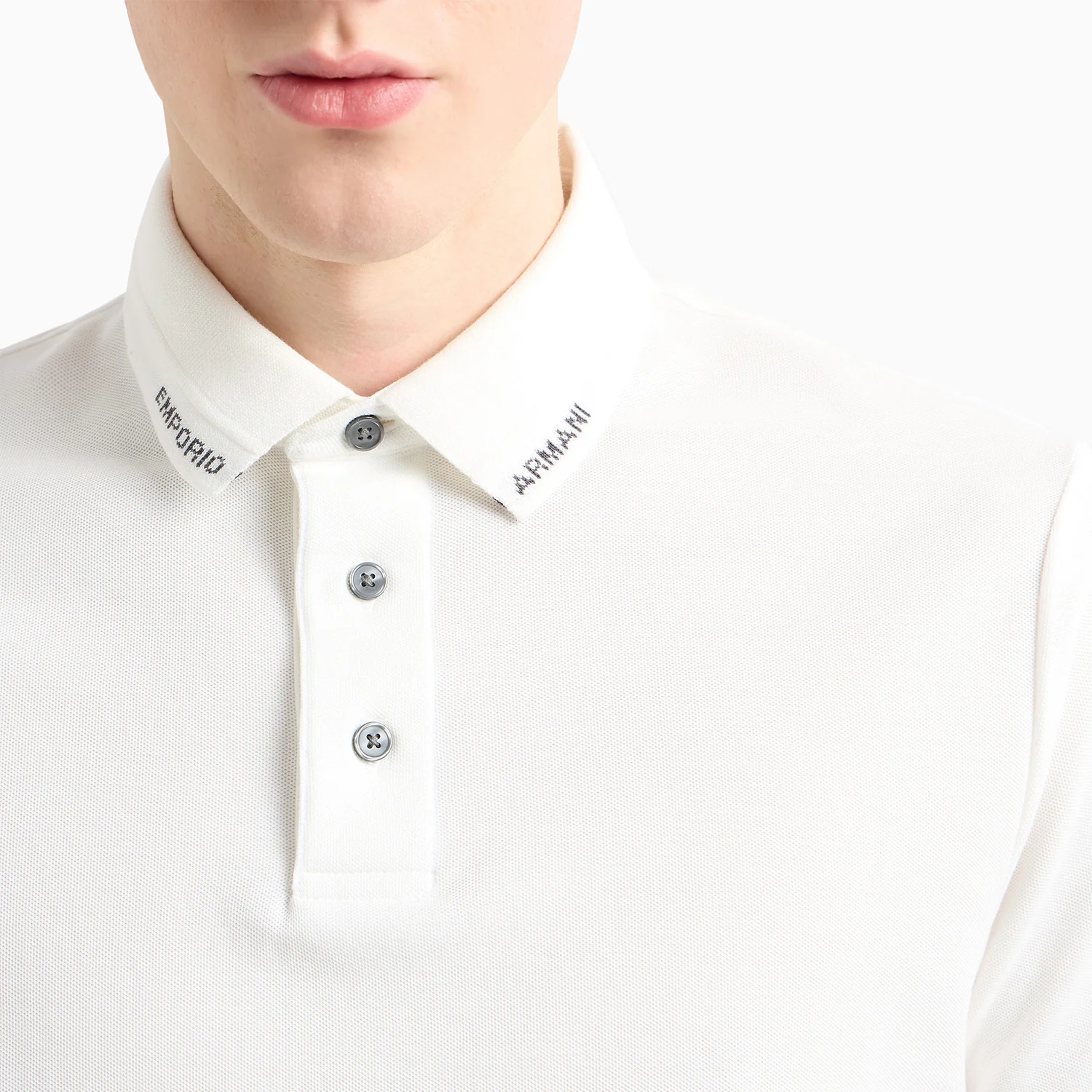 Jersey Polo Shirt With Logo Collar - Image 4