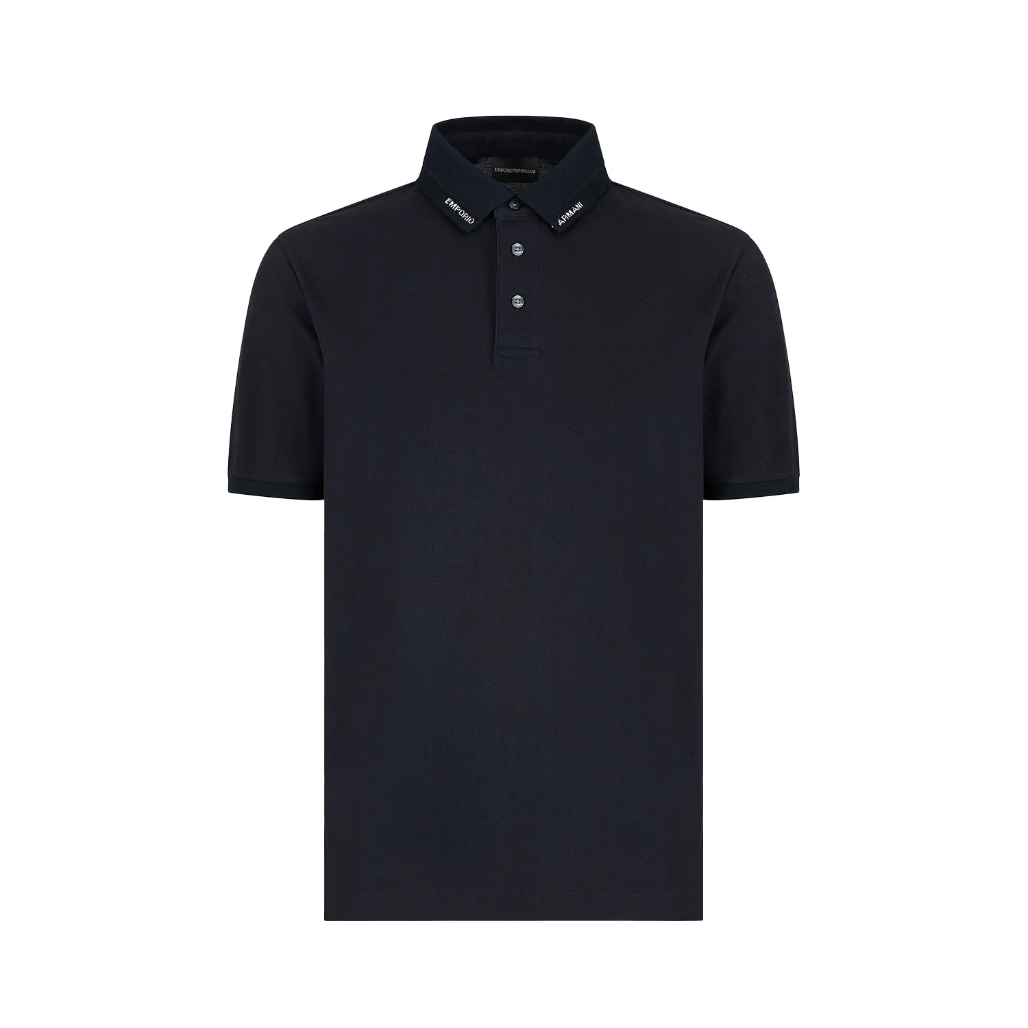 Jersey Polo Shirt With Logo Collar