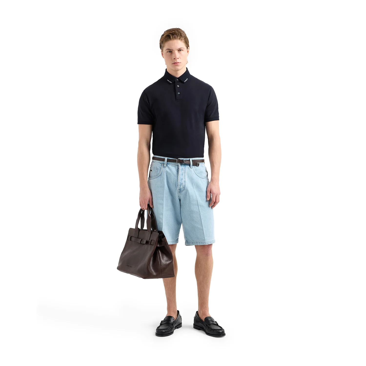 Jersey Polo Shirt With Logo Collar - Image 5