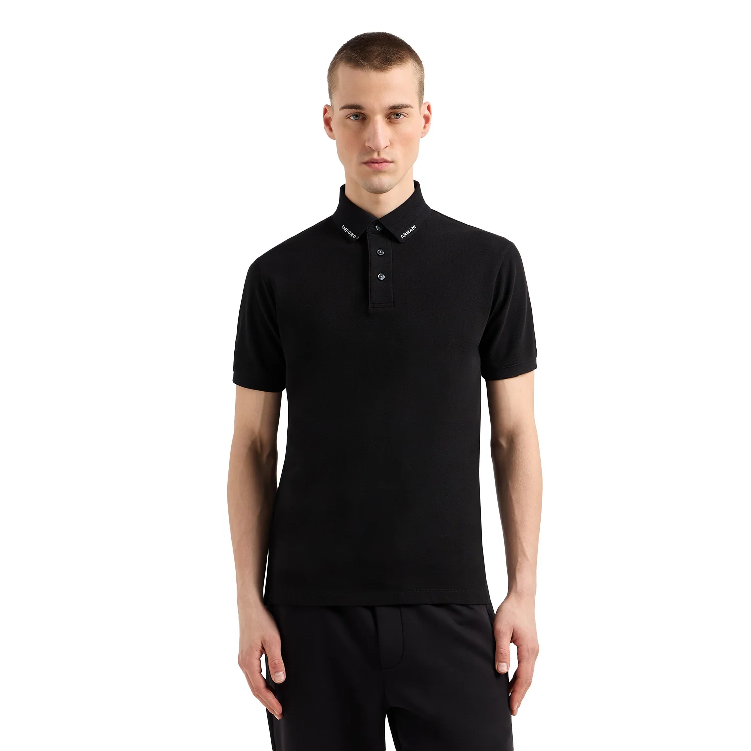 Jersey Polo Shirt With Logo Collar - Image 8