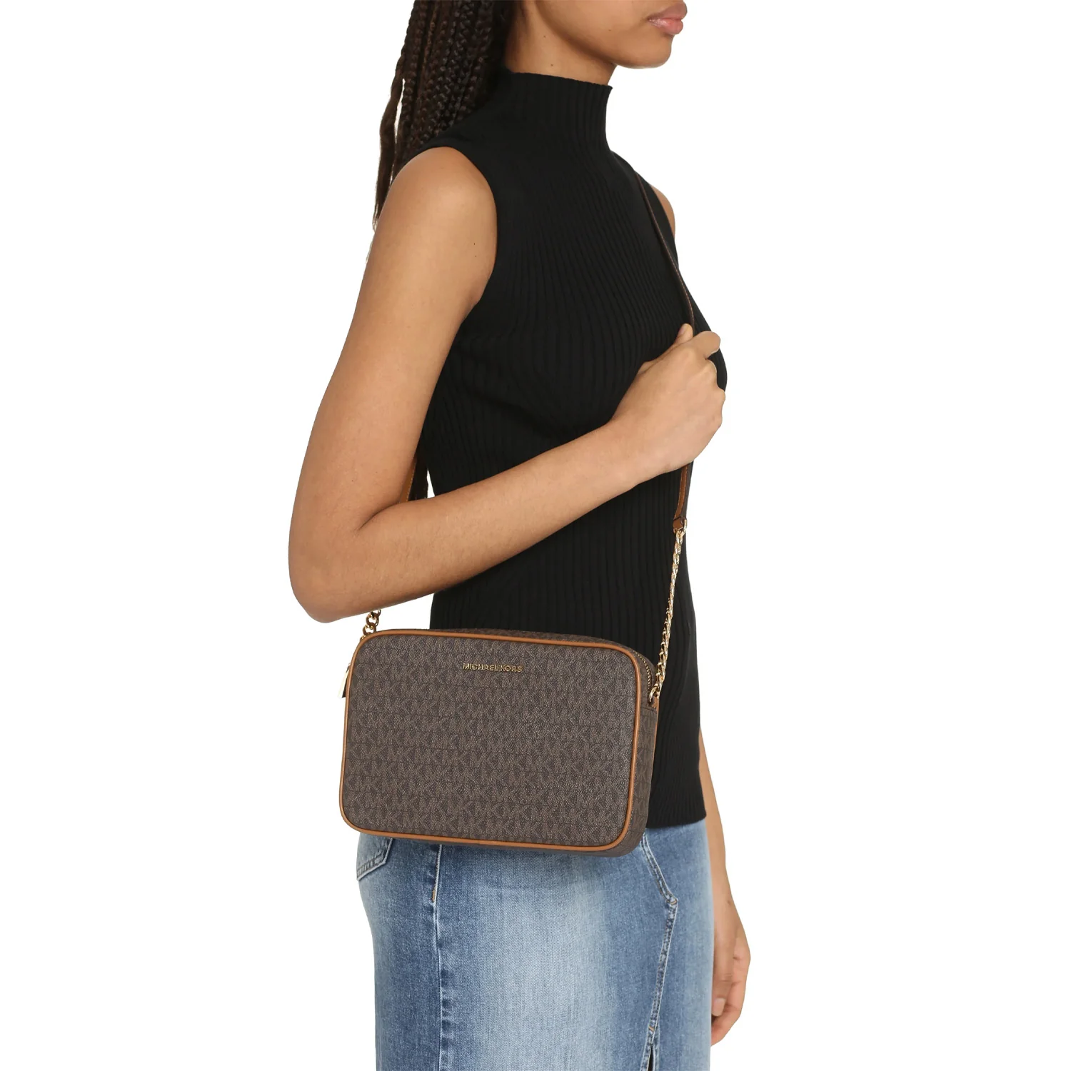 Jet Set Large Logo Crossbody Bag - Image 3