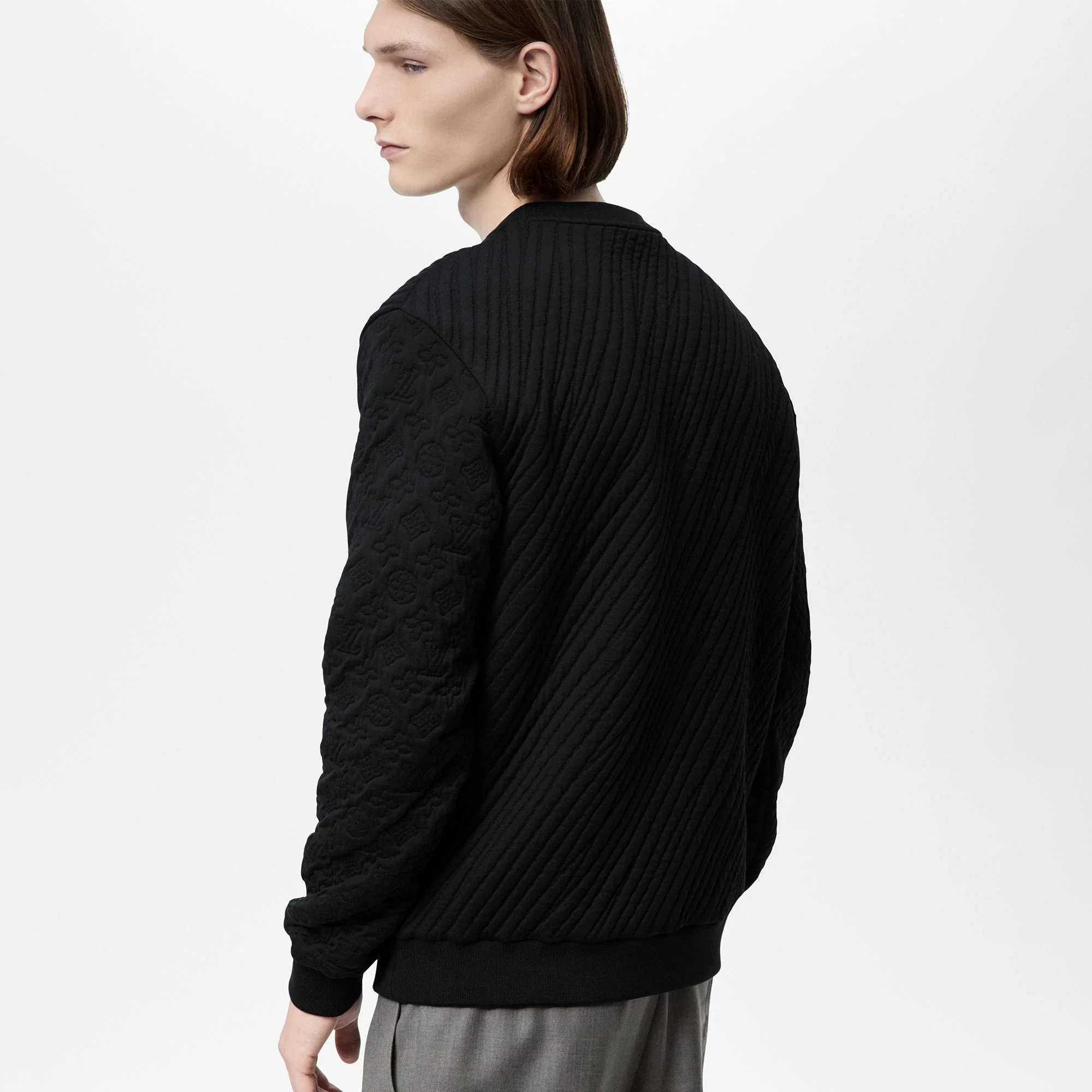 L/V MULTI SIGNATURE CREWNECK BLACK - Image 2