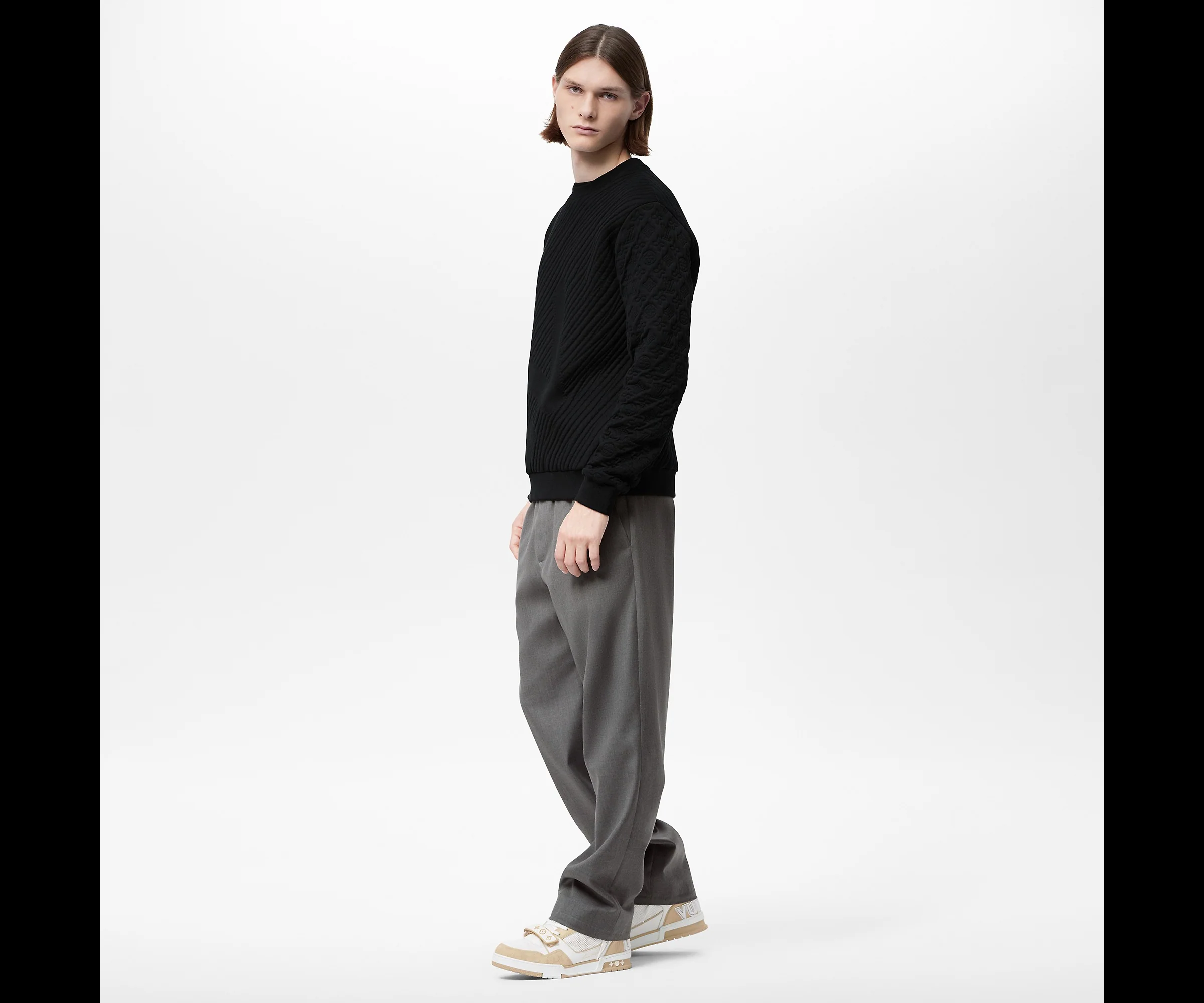 L/V MULTI SIGNATURE CREWNECK BLACK - Image 3