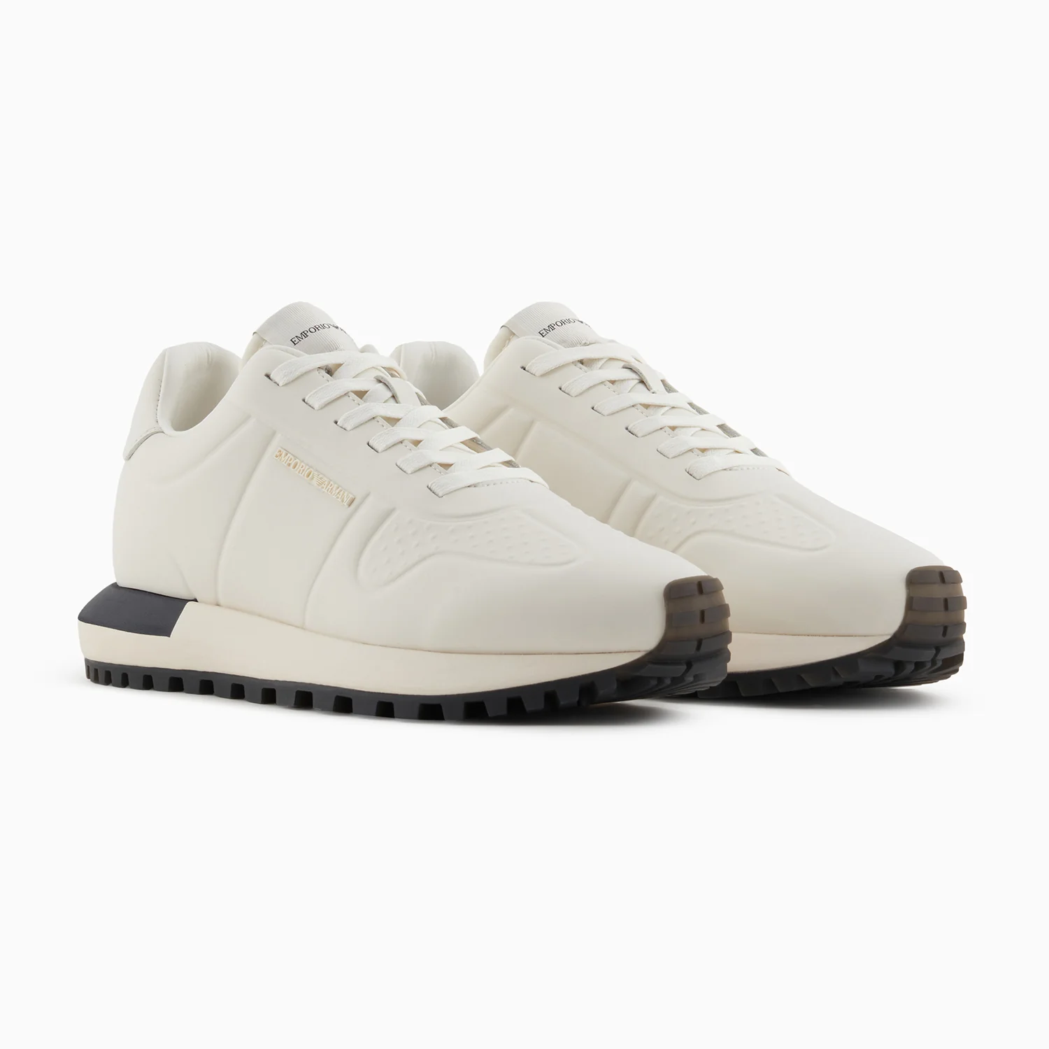 Leather Sneakers With Thermoformed Details - Image 2