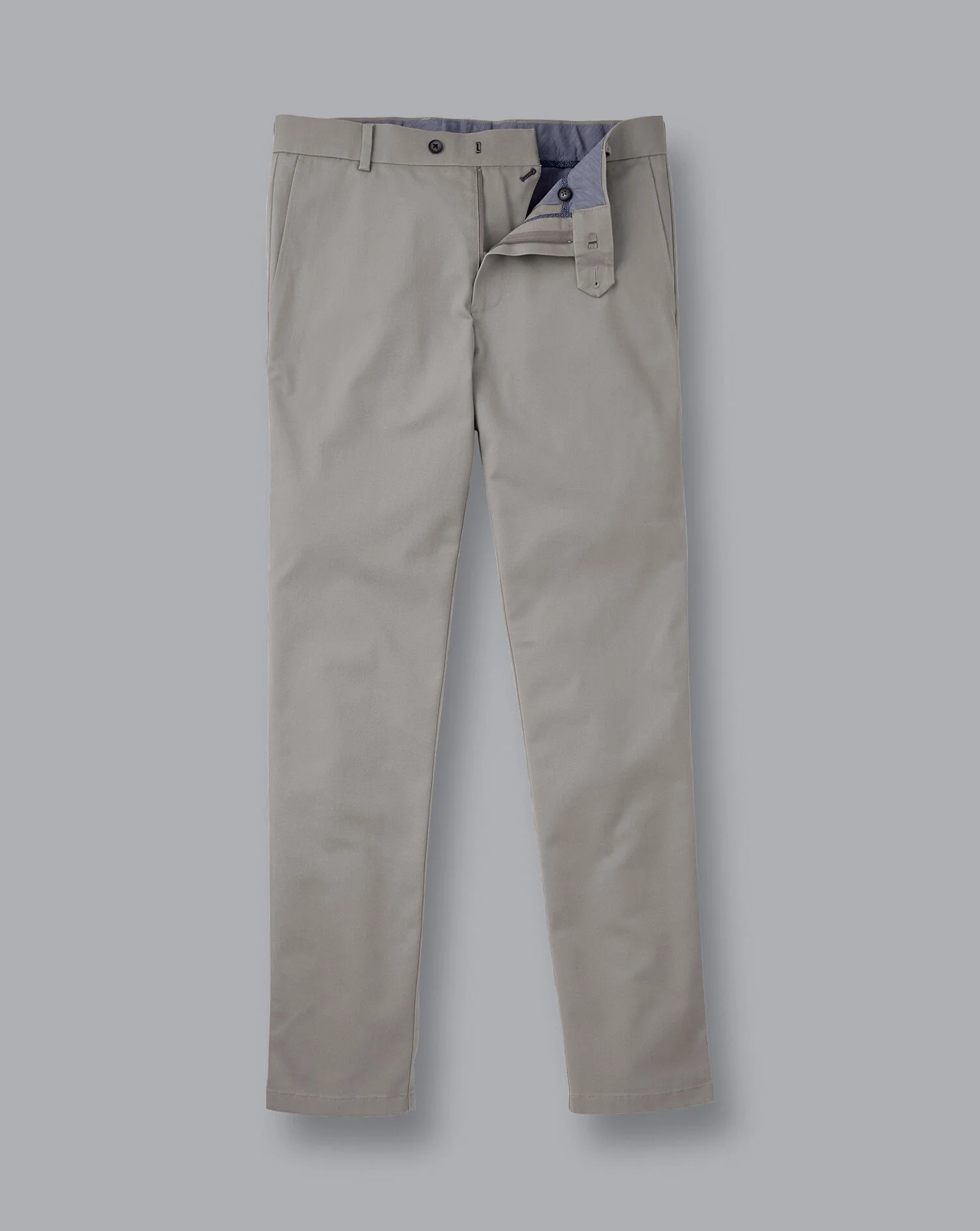 LIGHT GREY SLIM FIT ULTIMATE NON-IRON CHINO - Image 3