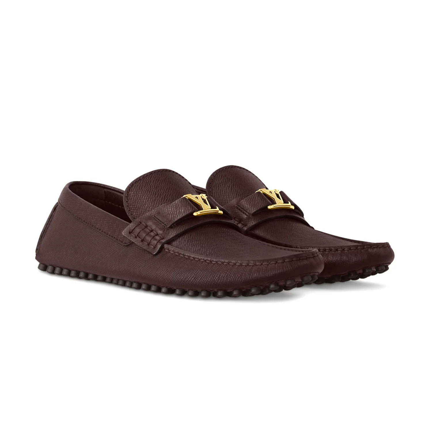 LV Hockenheim Moccasin Taiga Waxed Calf Leather