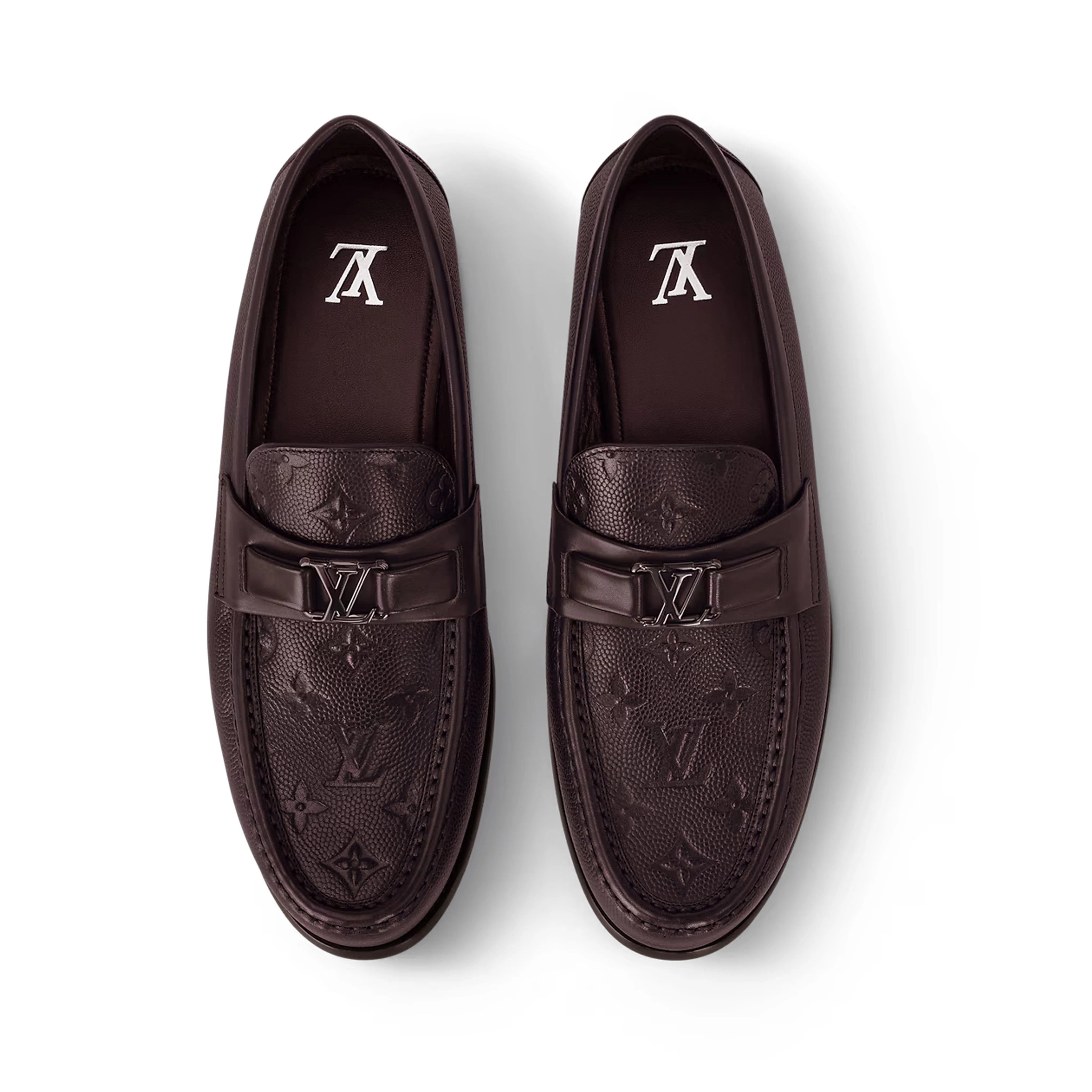 LV Major Loafer Monogram-Embossed Grained Calf Leather - Image 3