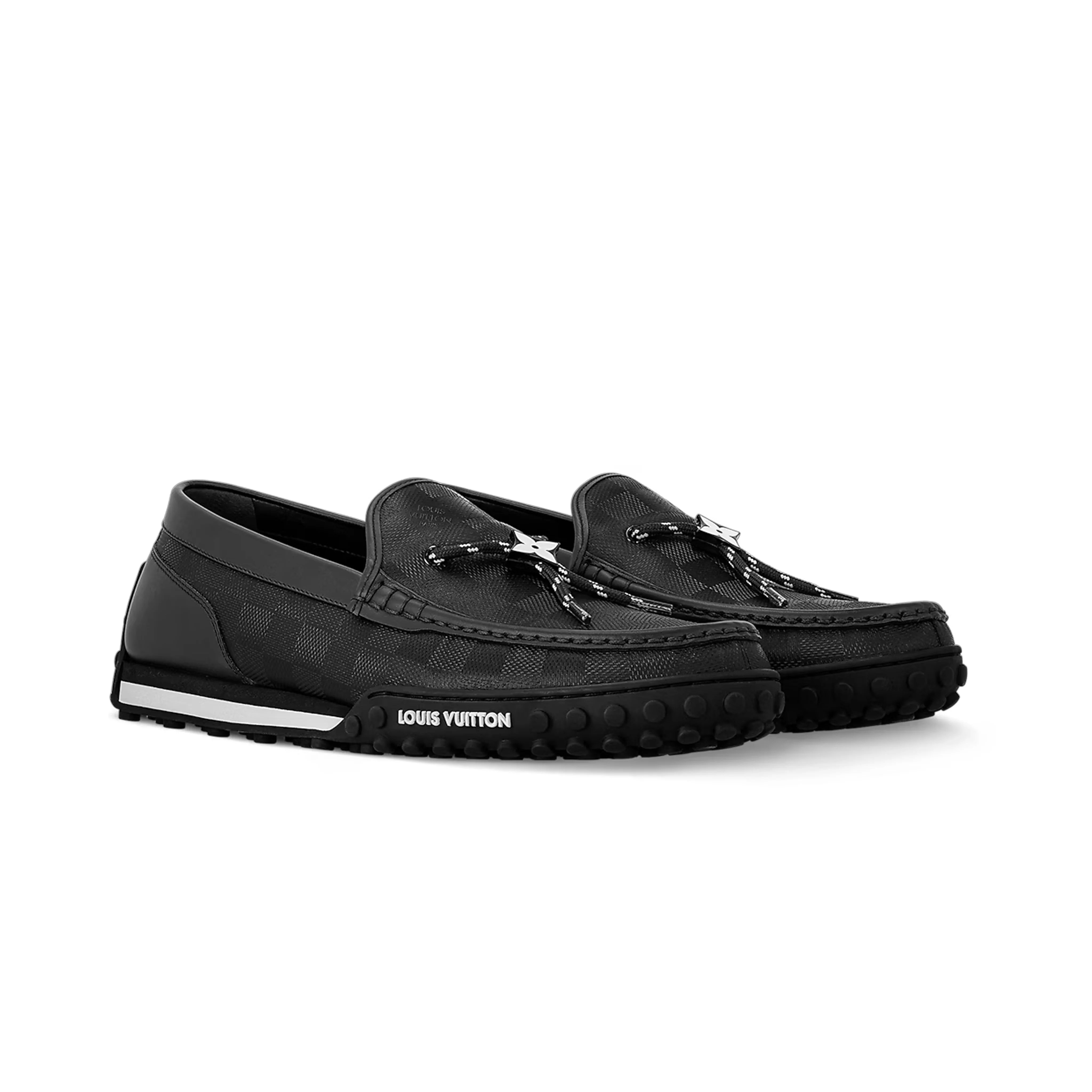 LV Racer Mocassin Damier Calf Leather